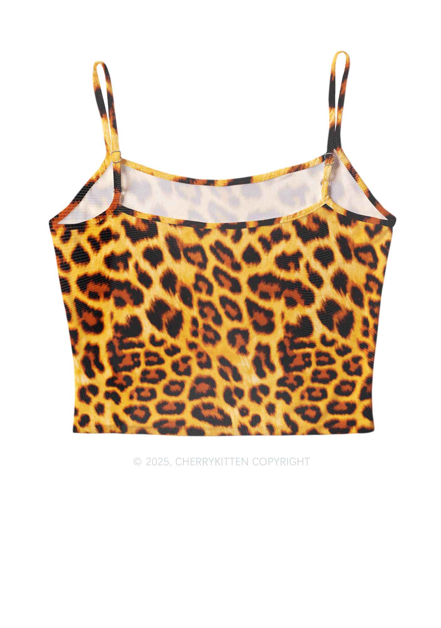 Cxxt Leopard Y2K Mesh Cami Tank Cherrykitten