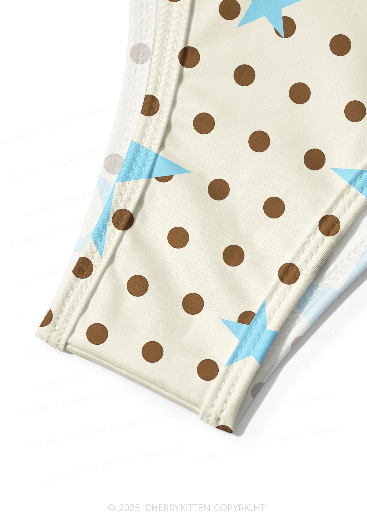 Dots With Blue Star Y2K Print Bikini Set Cherrykitten