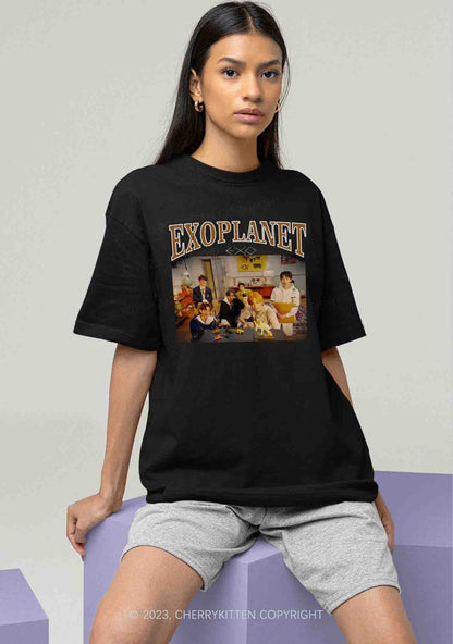 Exoplanet Kpop Y2K Chunky Shirt Cherrykitten