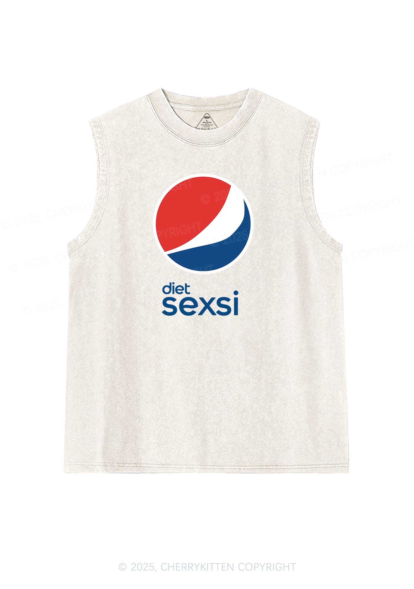 Diet Sexsi Y2K Washed Muscle Tank Cherrykitten