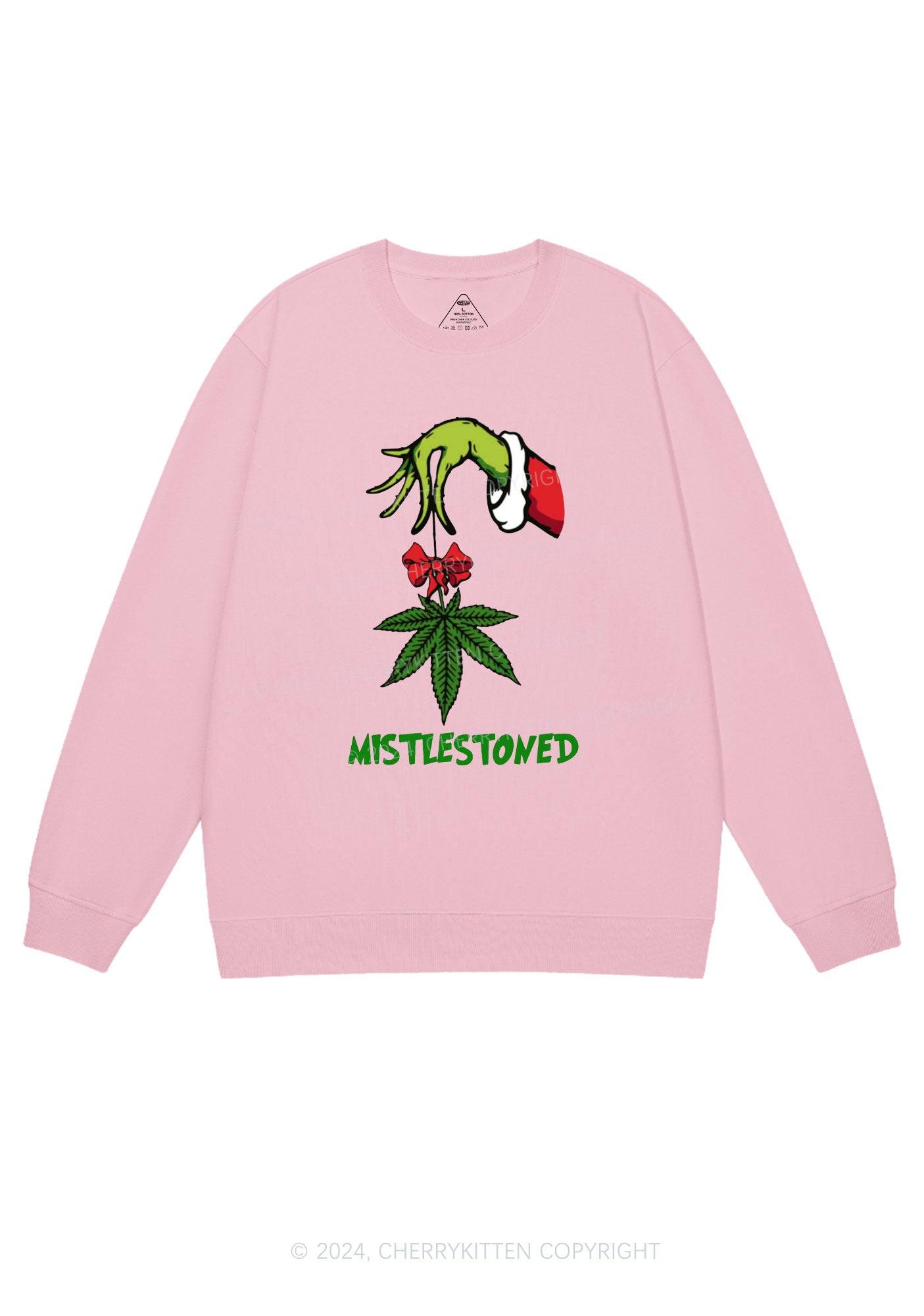 Christmas Mistlestoned Y2K Sweatshirt Cherrykitten