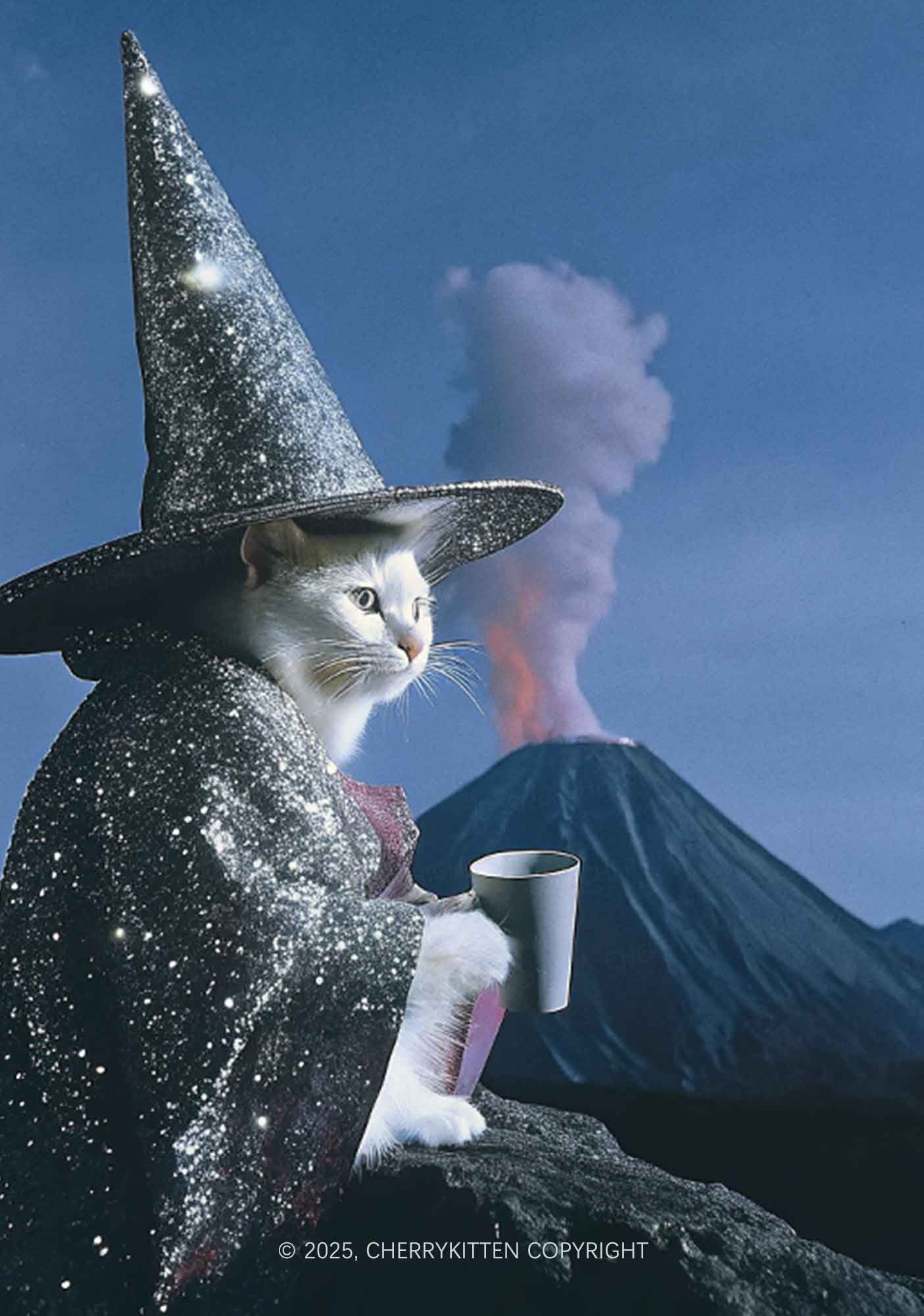 Magic Cat Y2K Mesh Crop Top Cherrykitten
