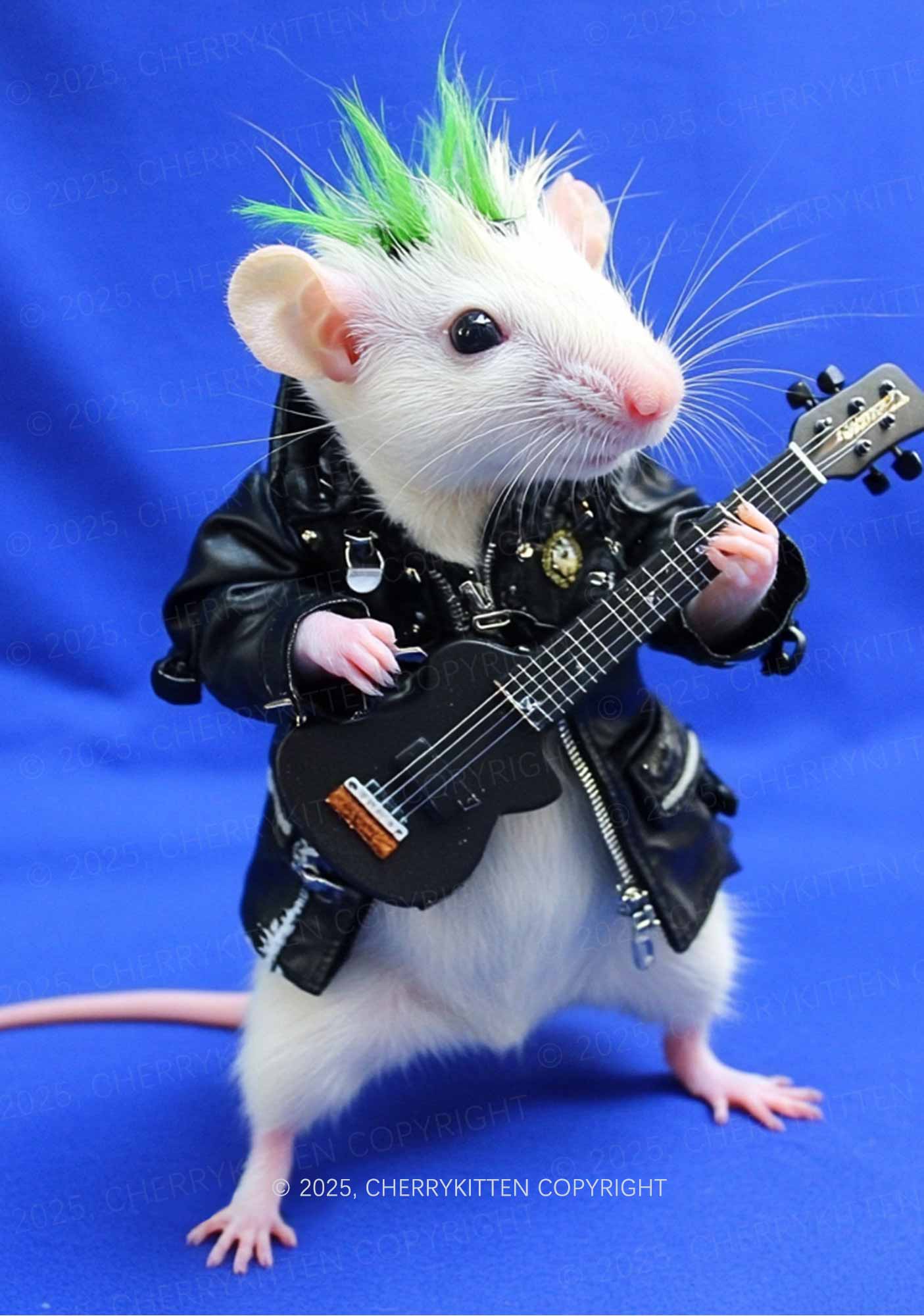 Guitar Playing Ratz Y2K Mesh Crop Top Cherrykitten