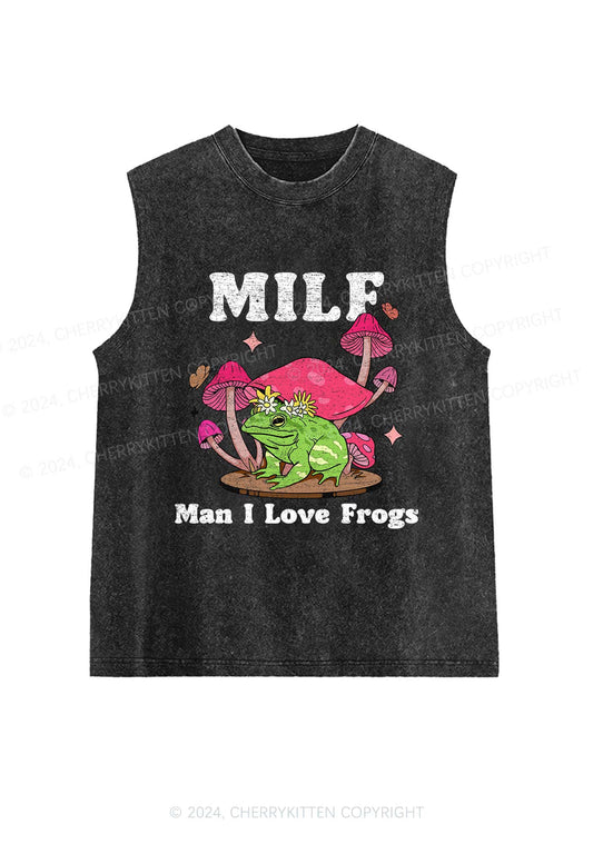 Mxxf Frog Y2K Washed Tank Cherrykitten