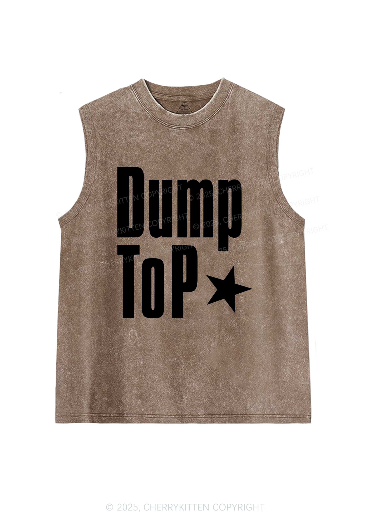 Dump Top Pride Y2K Washed Muscle Tank Cherrykitten