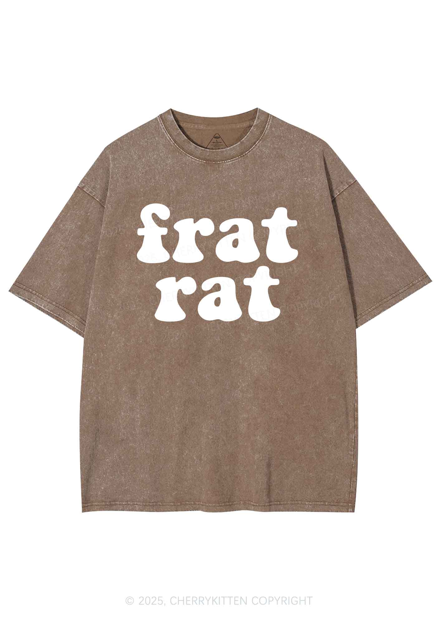 Frat Rat Y2K Shirts Washed Tee Cherrykitten