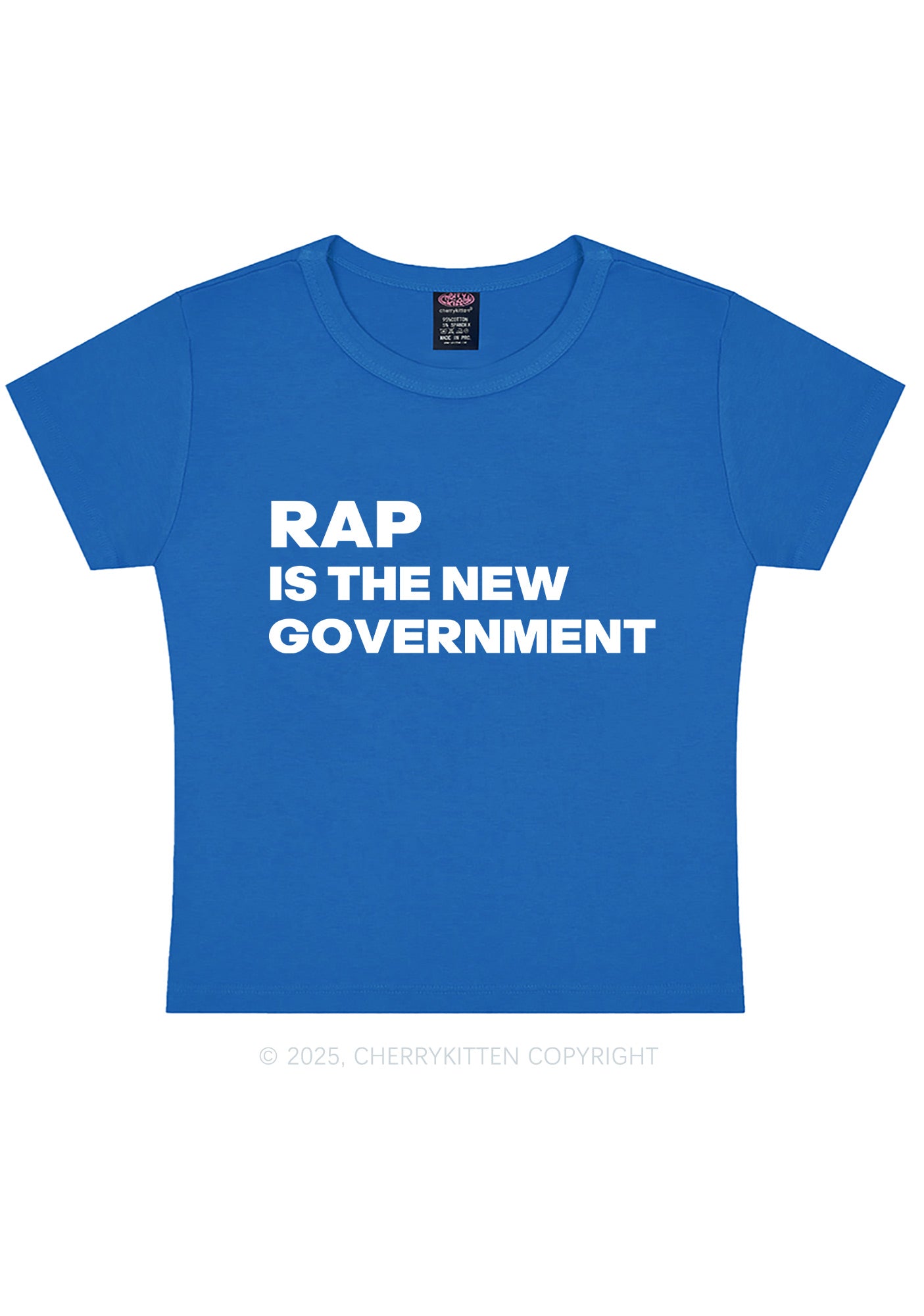 Rap Government Y2K Baby Tee Cherrykitten