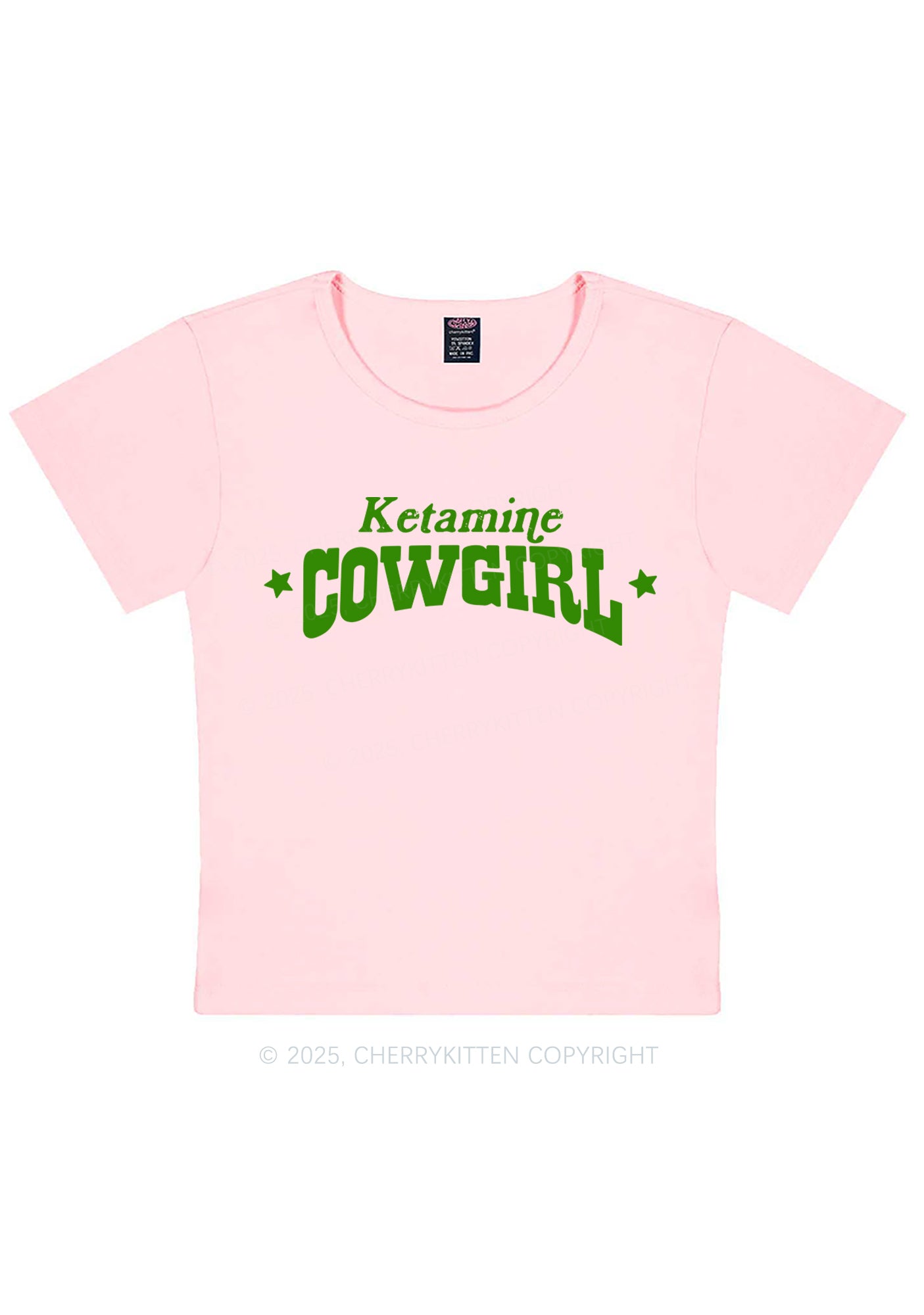 K Star Cowgirl Y2K Baby Tee Cherrykitten