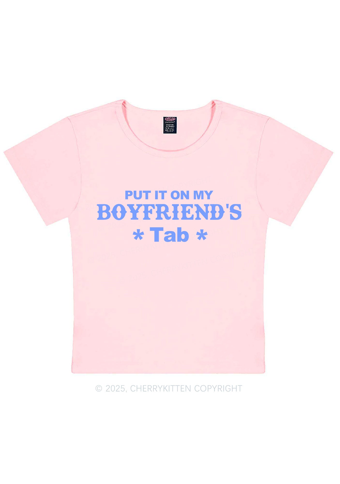 Boyfriends Tab Y2K Baby Tee Cherrykitten