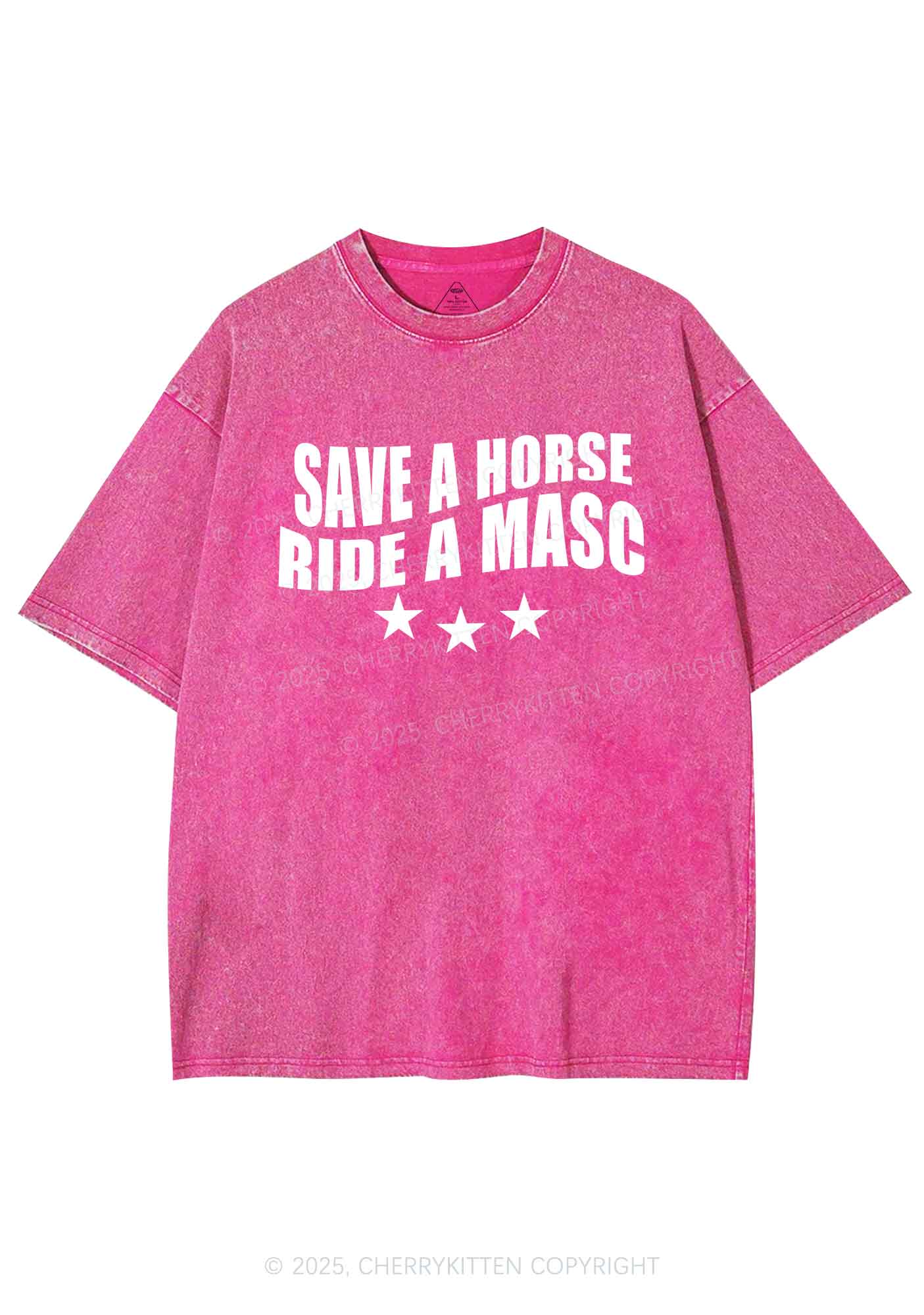 Ride A Masc Pride Y2K Shirts Washed Tee Cherrykitten