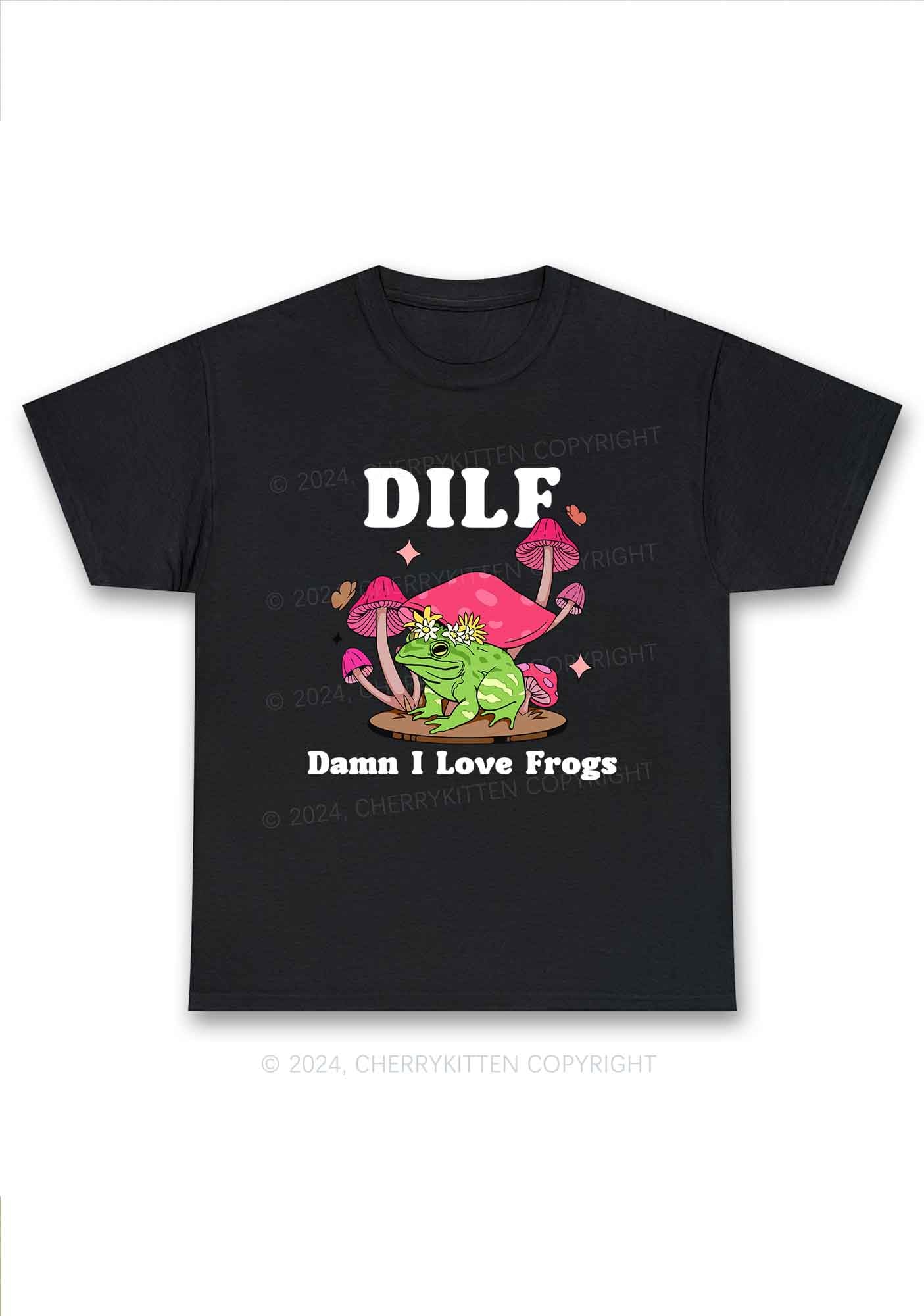 I Love Frogs Y2K Chunky Shirt Cherrykitten