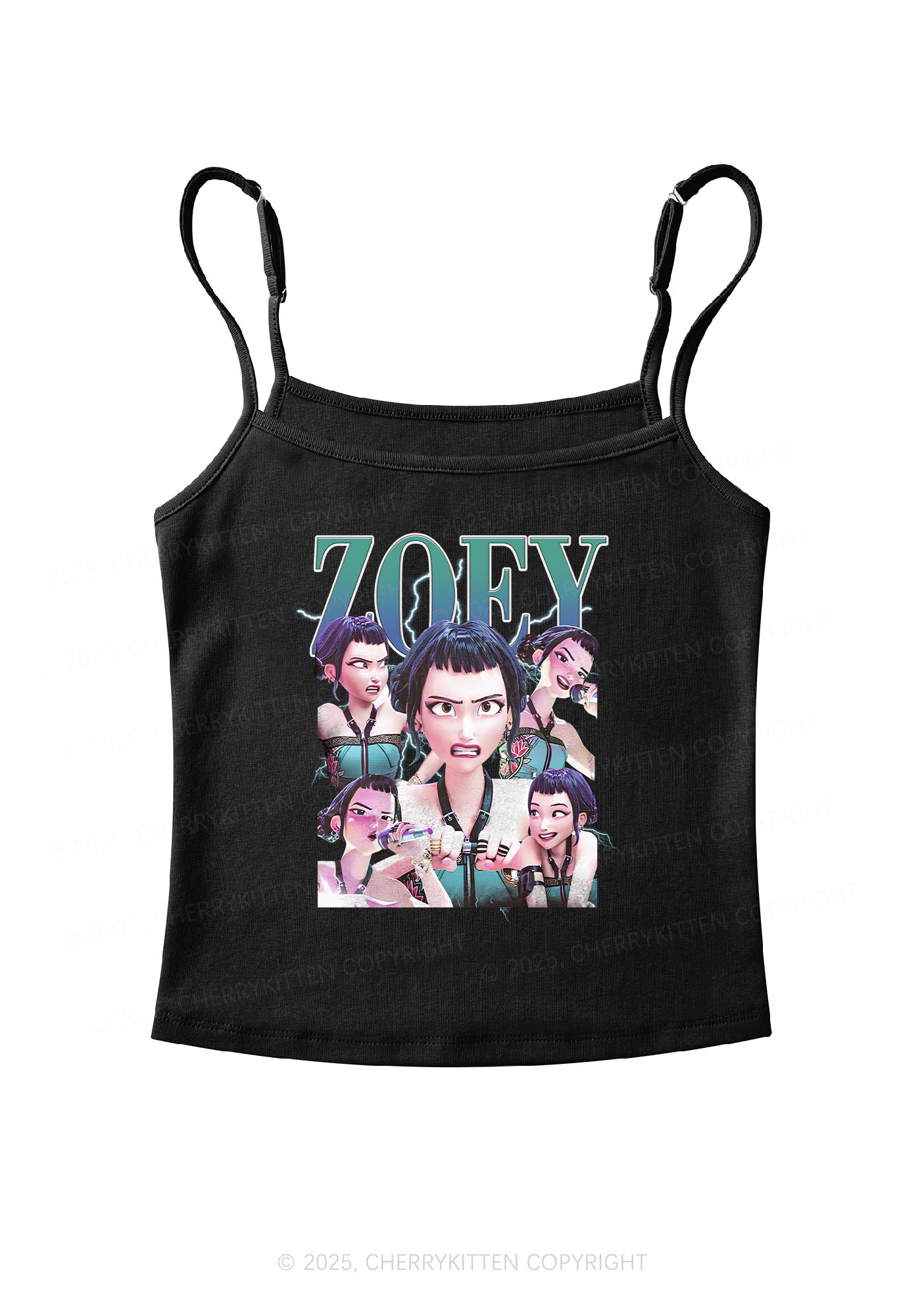 Kpop Girl Y2K Spaghetti Strap Cami Cherrykitten