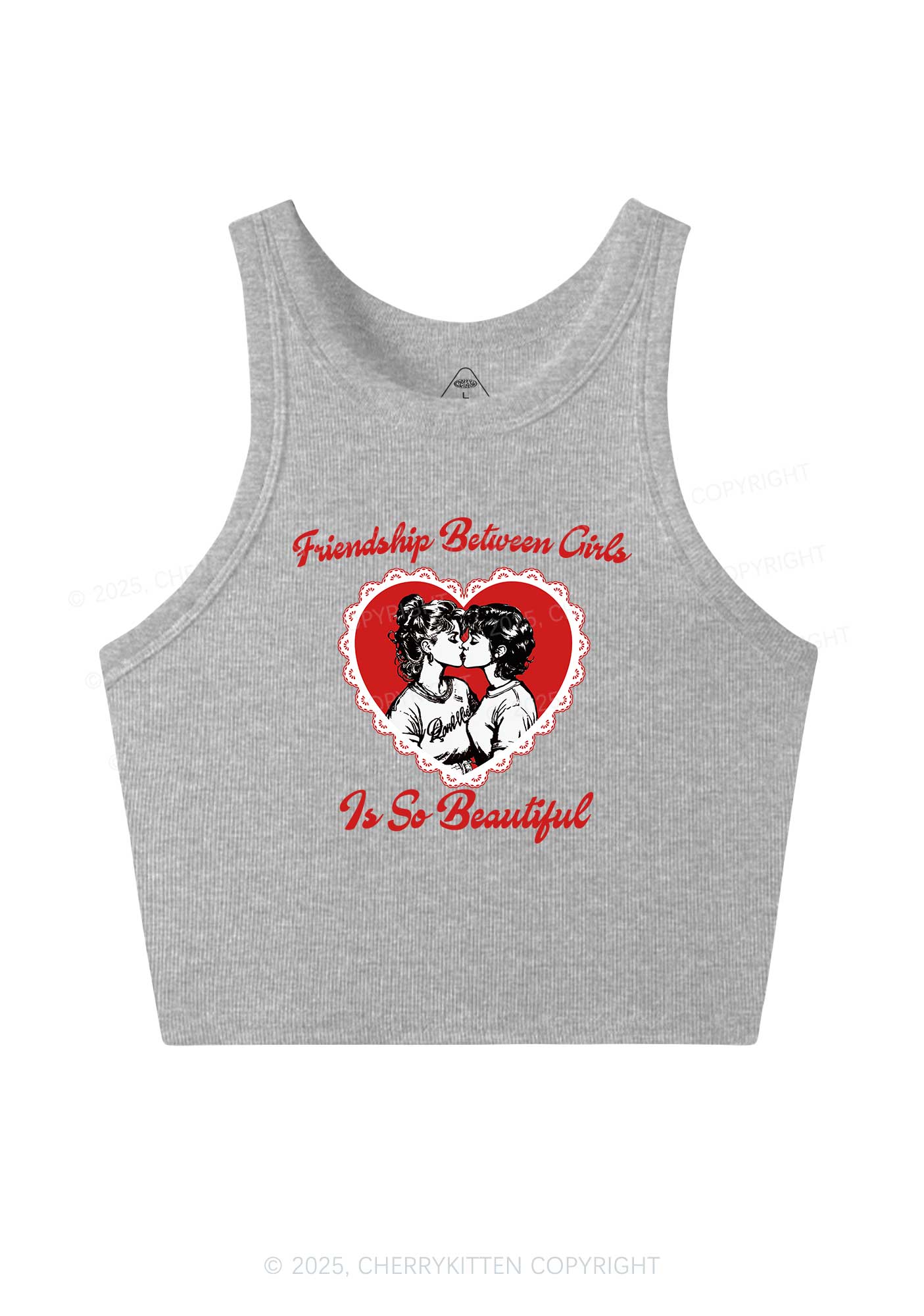Friendship Between Girls Pride Y2K Crop Tank Top Cherrykitten