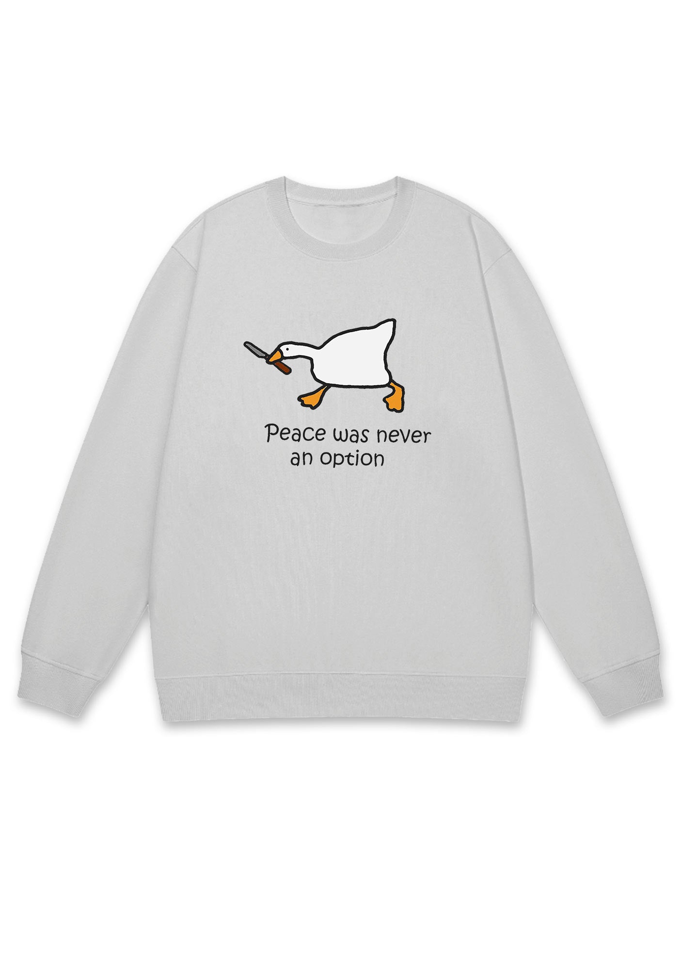 Peace Was Never An Option Y2K Sweatshirt