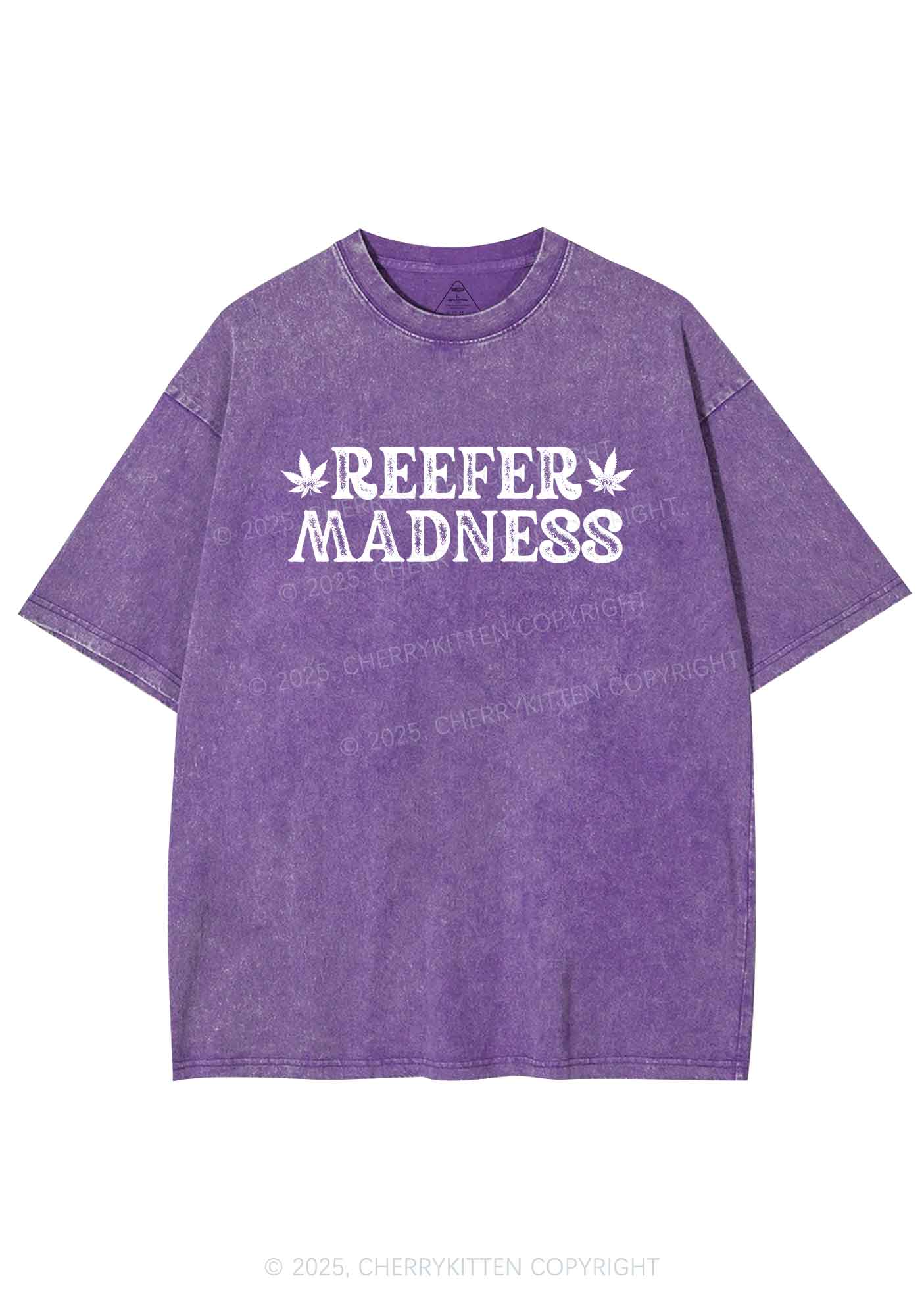 Green Madness Y2K Shirts Washed Tee Cherrykitten