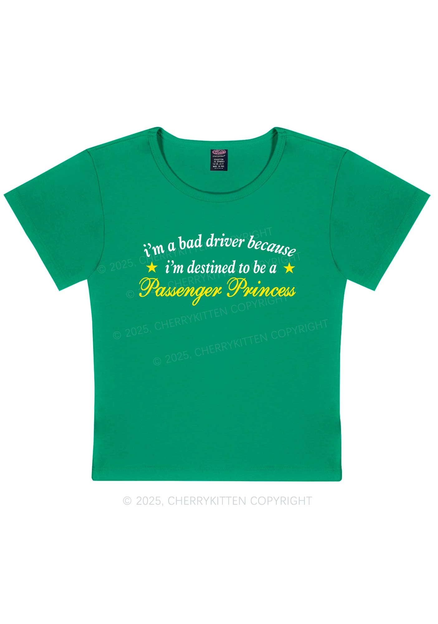 Destined To Be Passenger Princess Y2K Baby Tee Cherrykitten