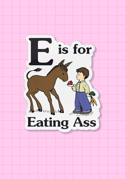 E Is For Eating Axx 1Pc Y2K Pin Cherrykitten