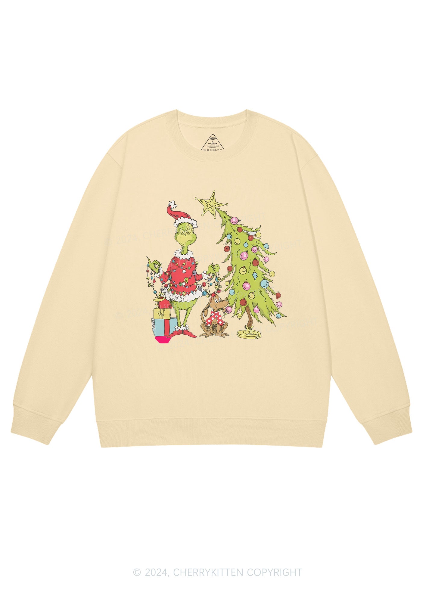 Christmas Tree Gift Y2K Sweatshirt Cherrykitten