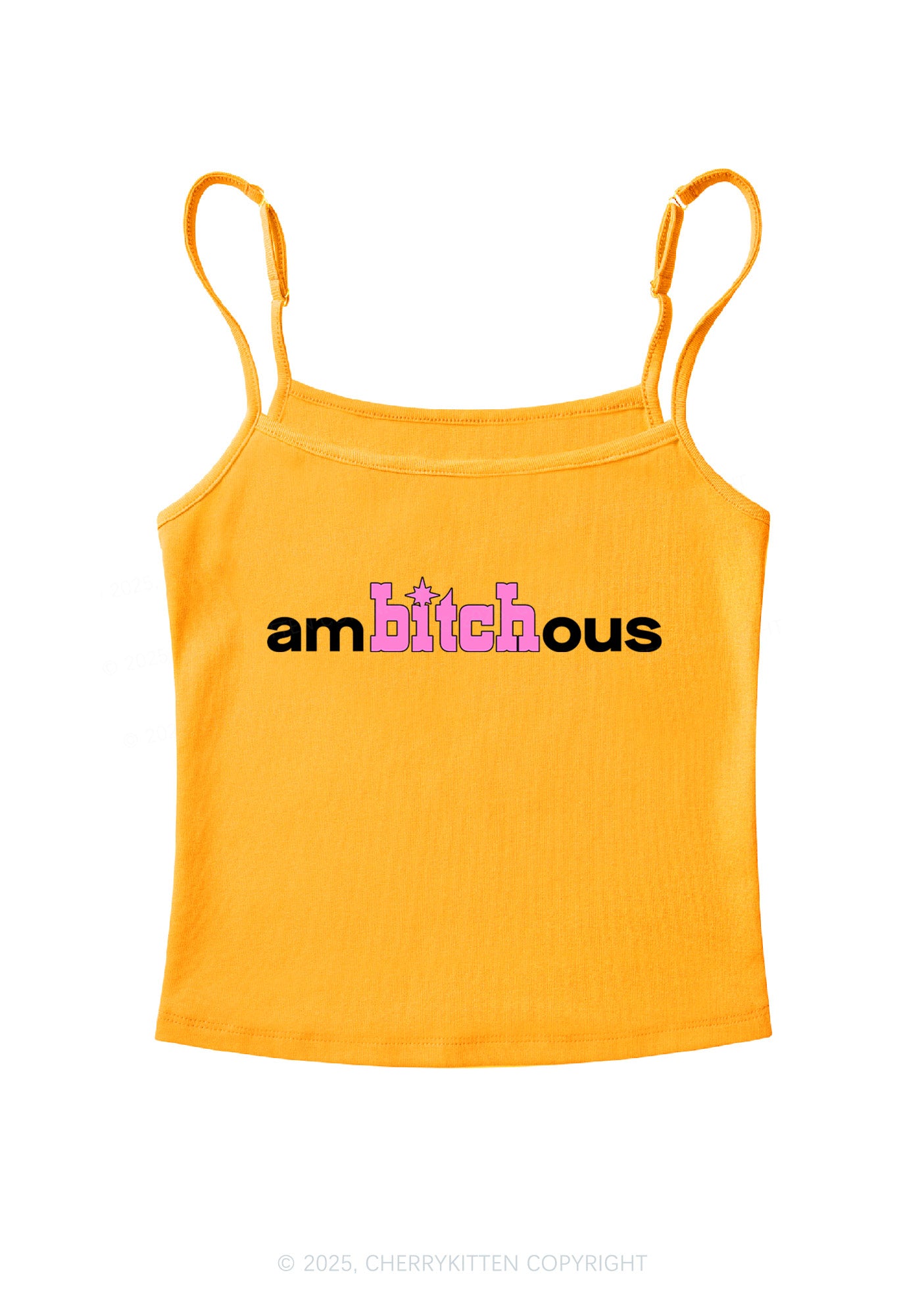 Ambxxchous Y2K Spaghetti Strap Cami Cherrykitten