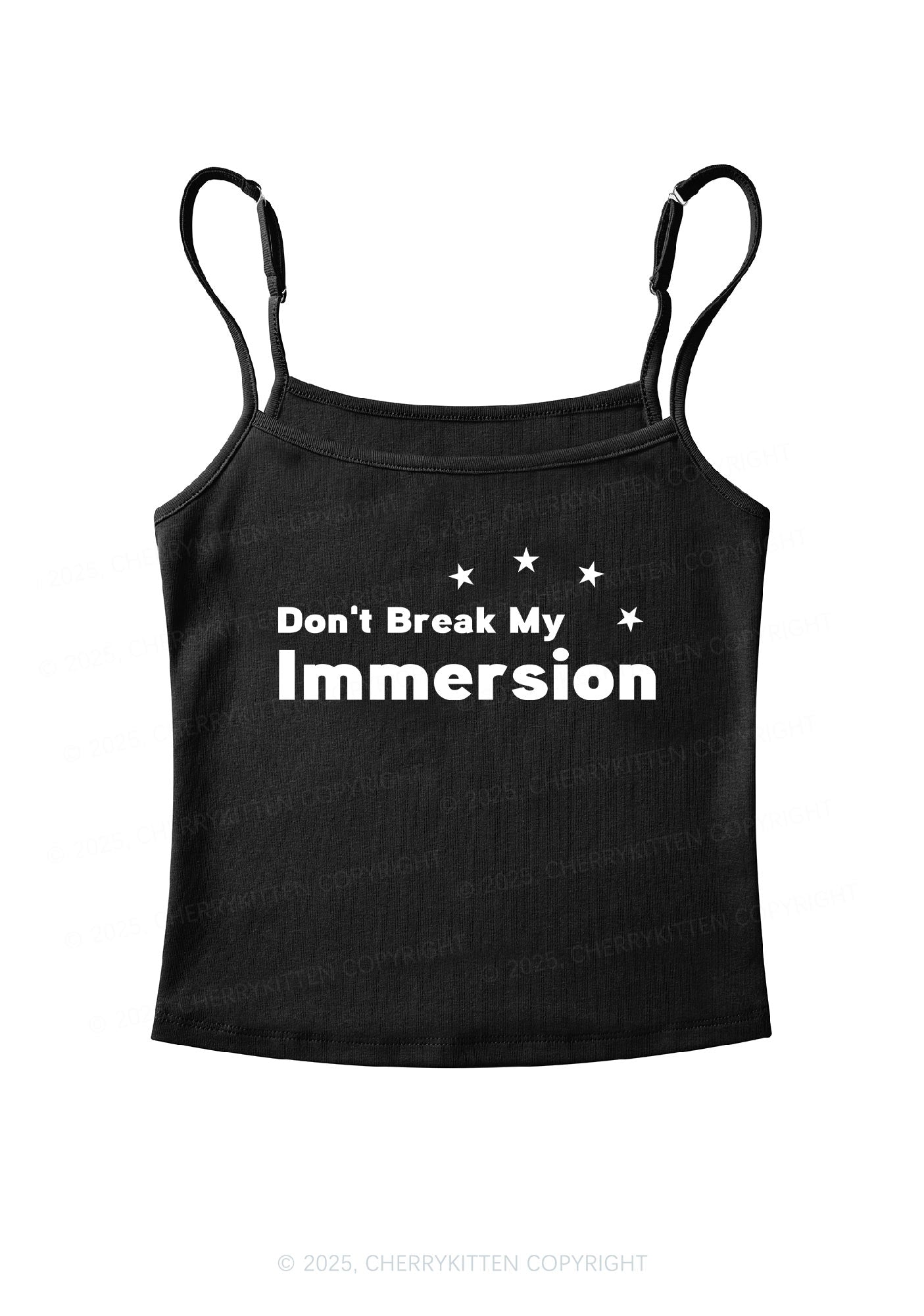 Dont Break My Immersion Y2K Spaghetti Strap Cami Cherrykitten