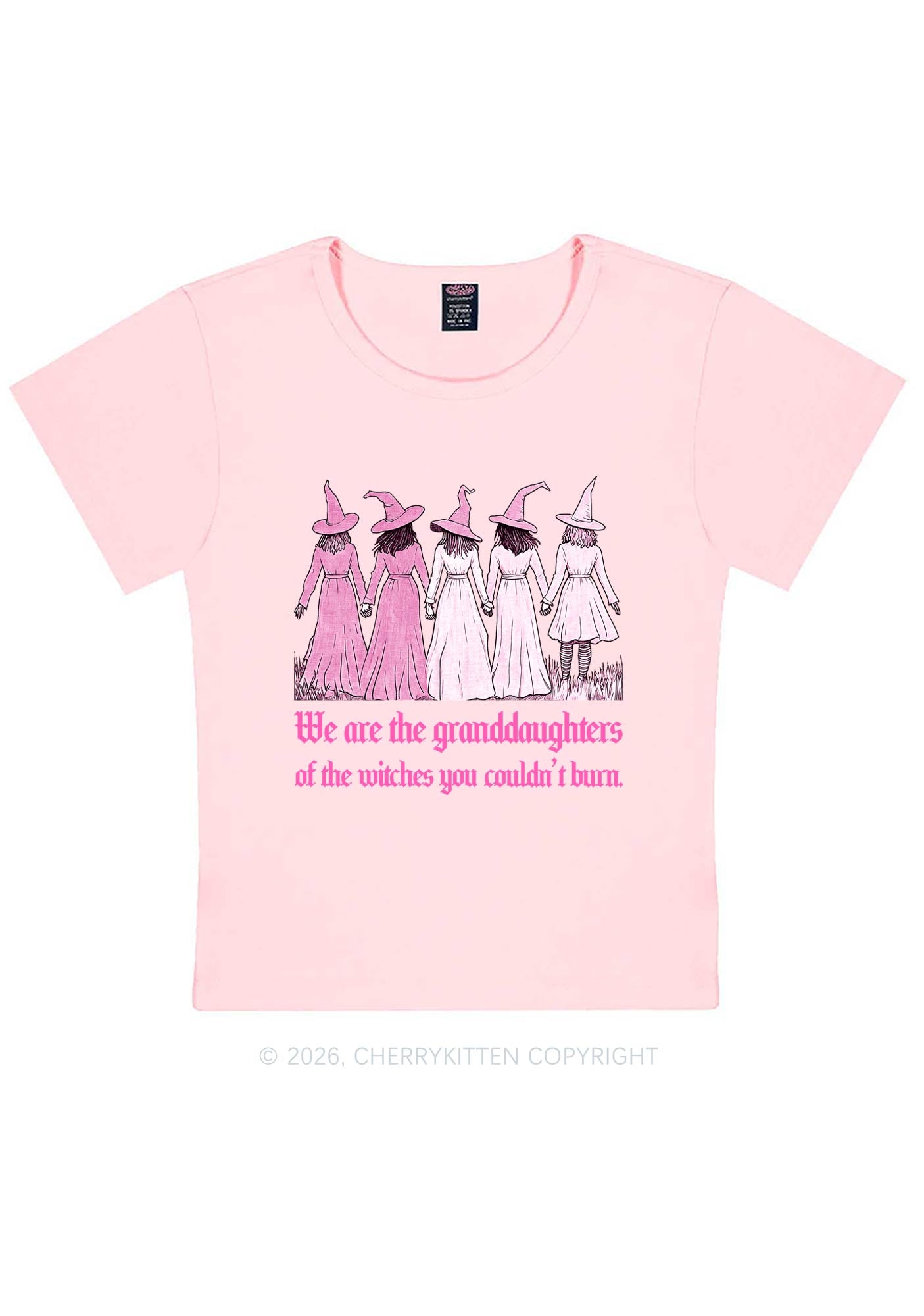 Halloween Witches Granddaughters Y2K Baby Tee Cherrykitten