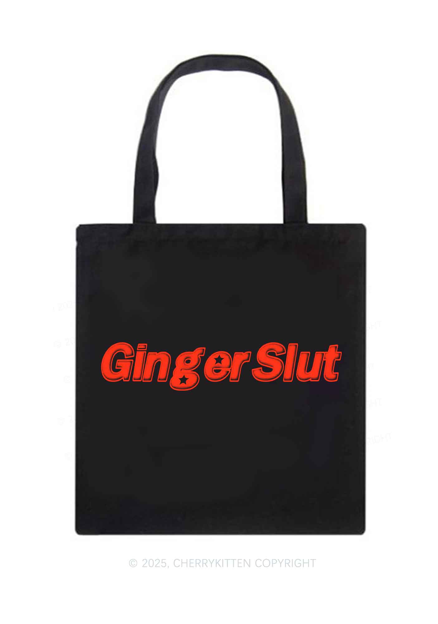 Ginger Slxt Y2K Canvas Tote Bag Cherrykitten