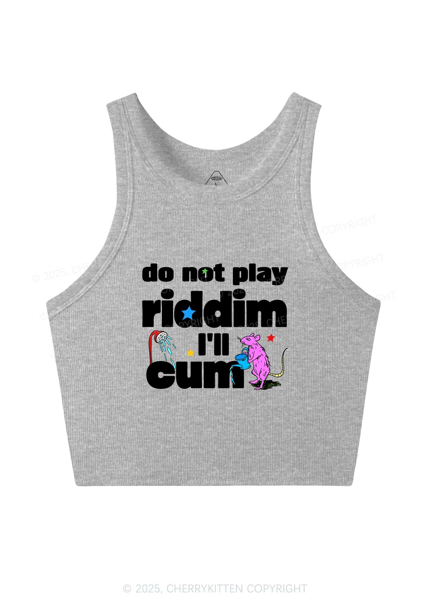 Do Not Play Riddim Y2K Crop Tank Top Cherrykitten