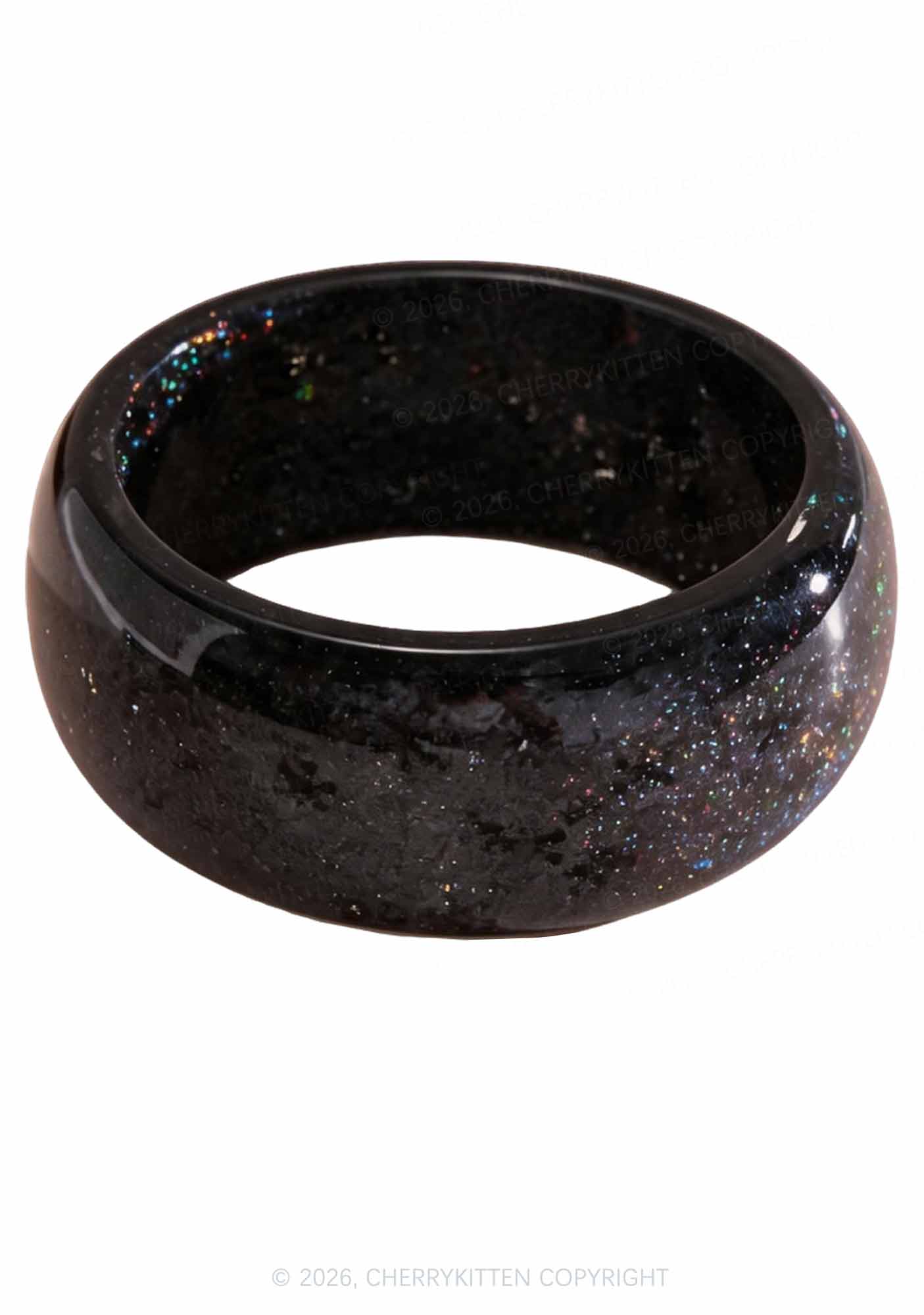 Glitter Snow Sequins Y2K Cuff Bangle Cherrykitten
