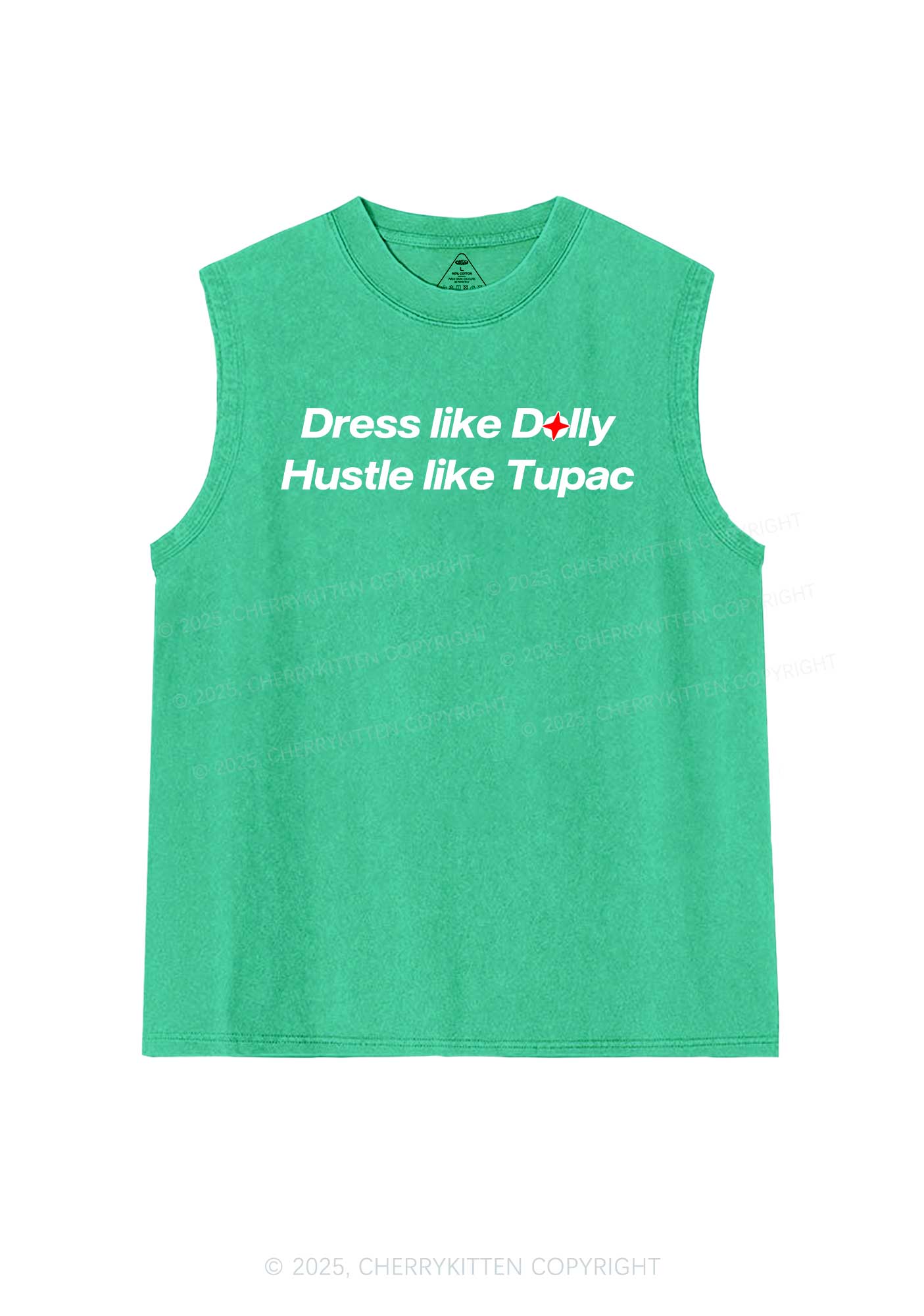 Dress Like Doll Y2K Washed Muscle Tank Cherrykitten
