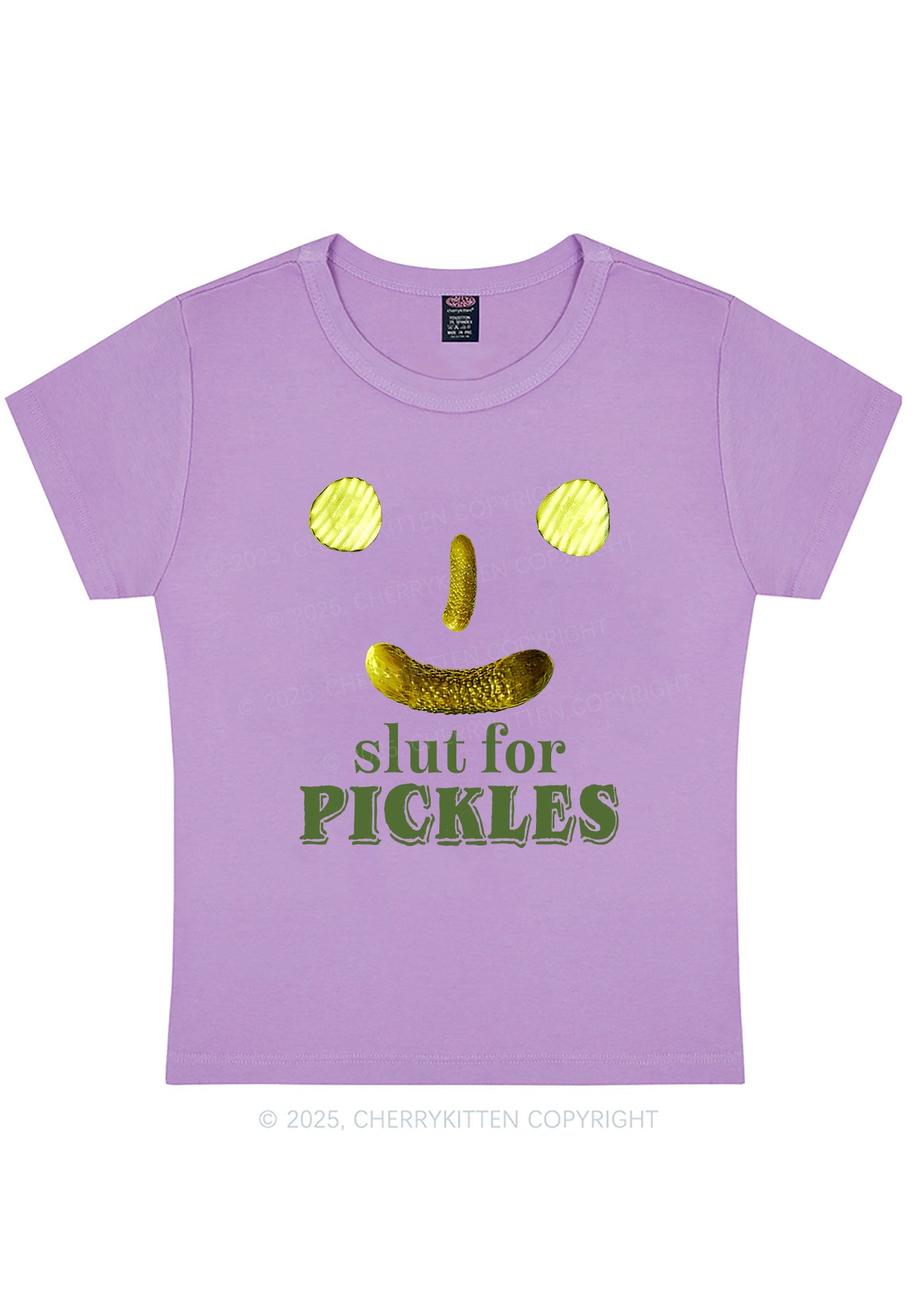 Slxt For Pickles Y2K Baby Tee Cherrykitten