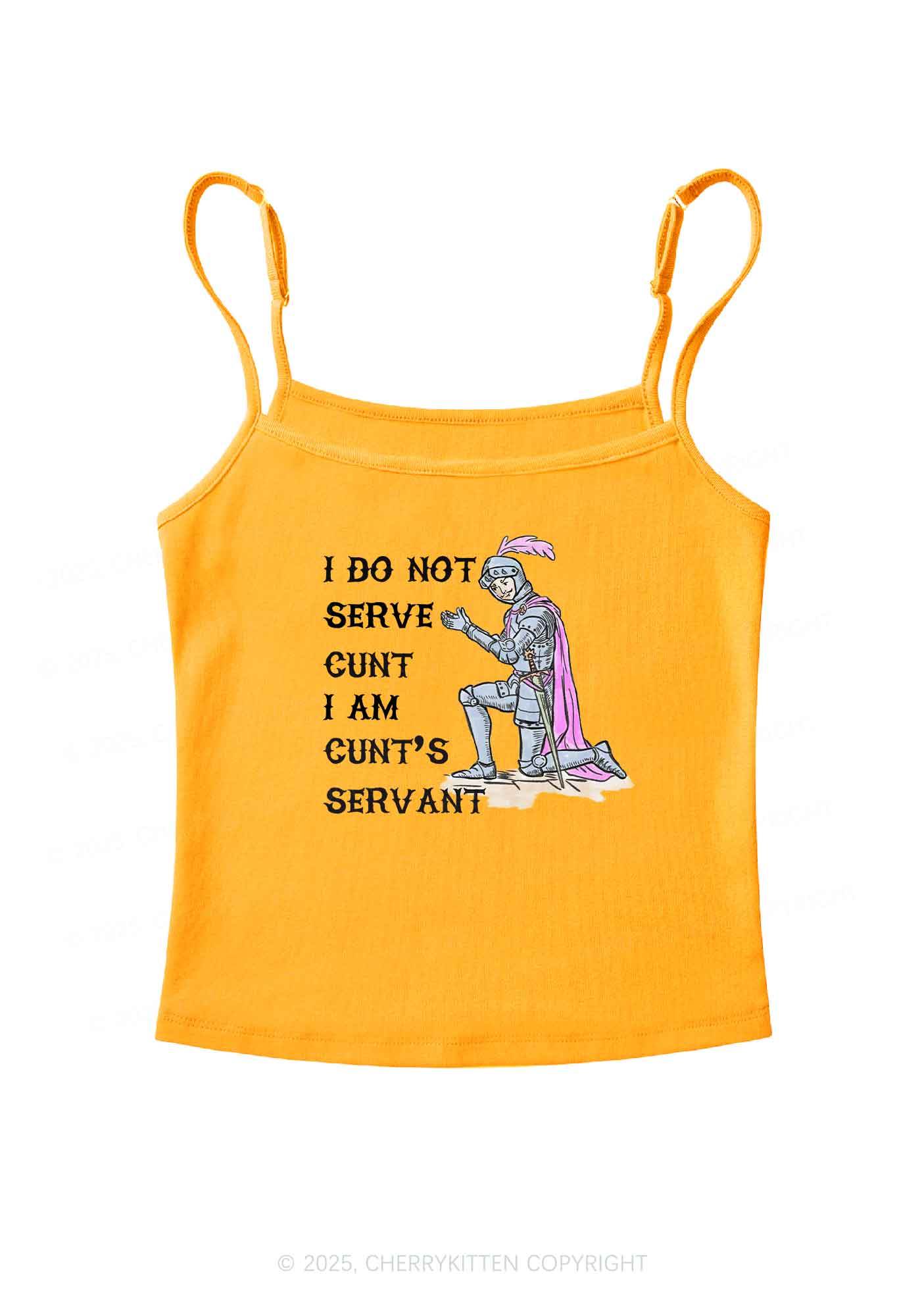 I Am Cxxt Servant Y2K Spaghetti Strap Cami Cherrykitten