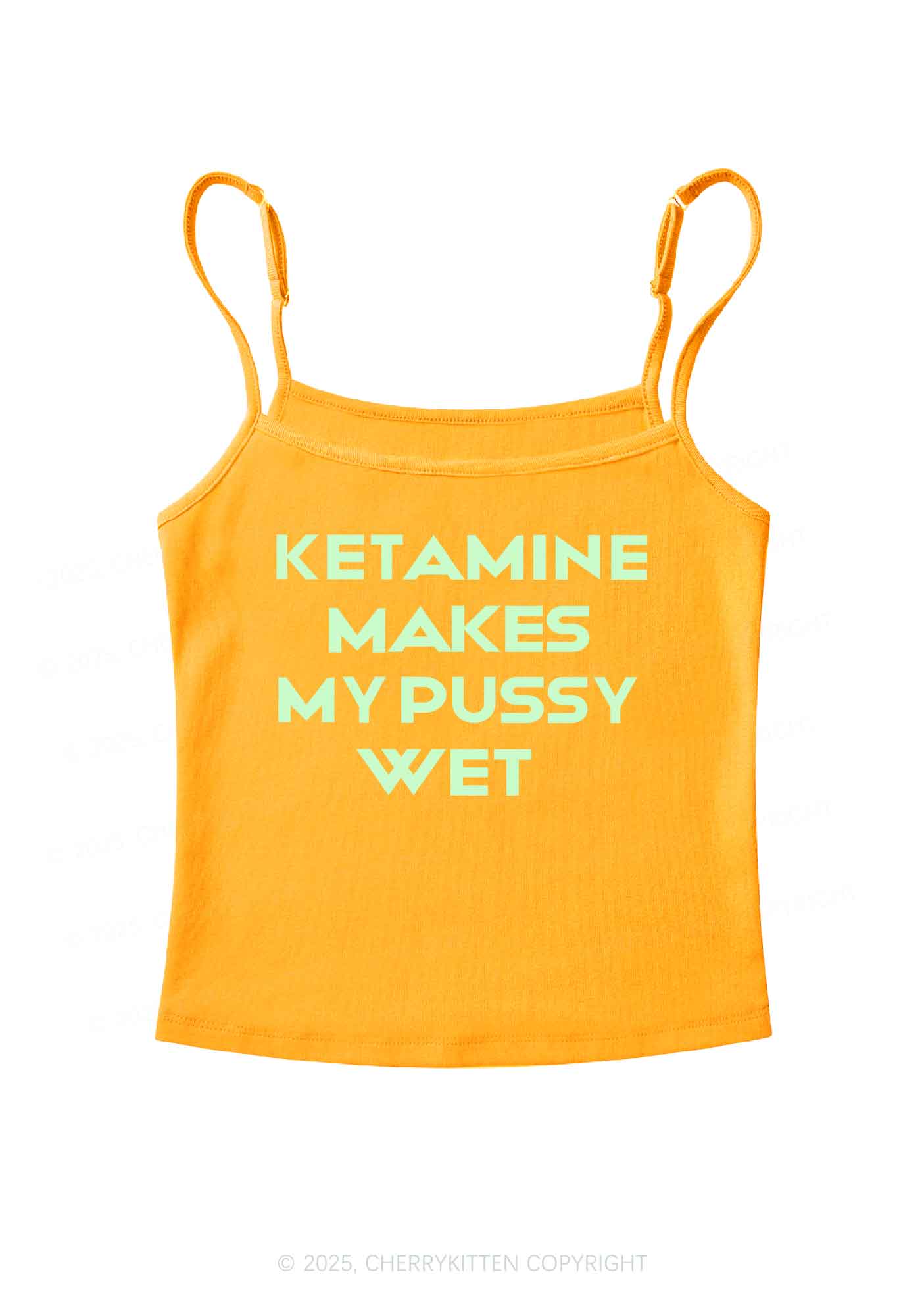 K Makes My Puxxy Wet Y2K Spaghetti Strap Cami Cherrykitten