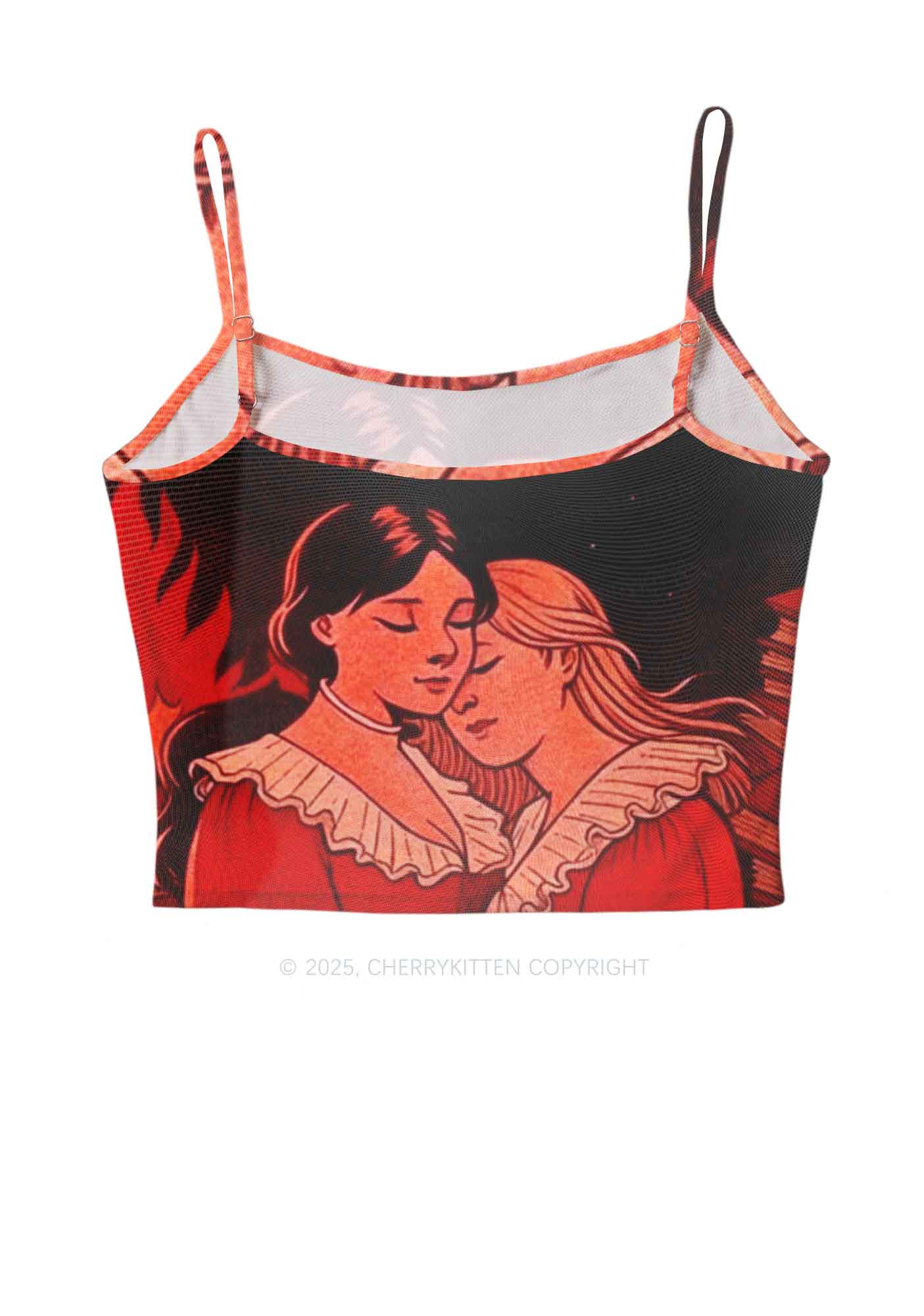 Lover Girls Pride Y2K Mesh Cami Tank Cherrykitten