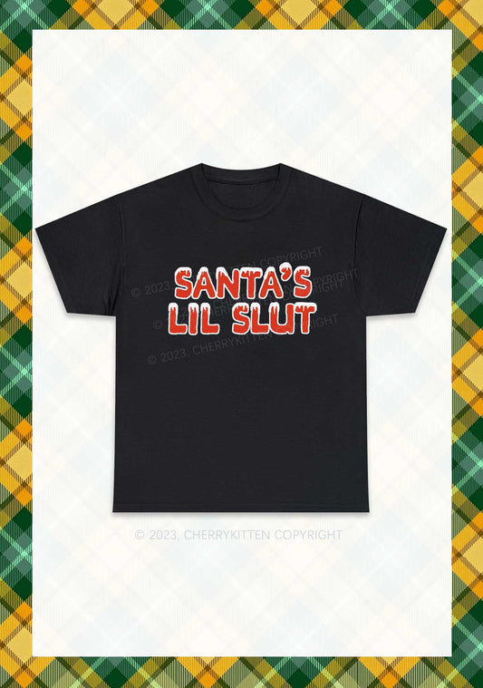 Santa's Lil Slxt Christmas Y2K Chunky Shirt Cherrykitten