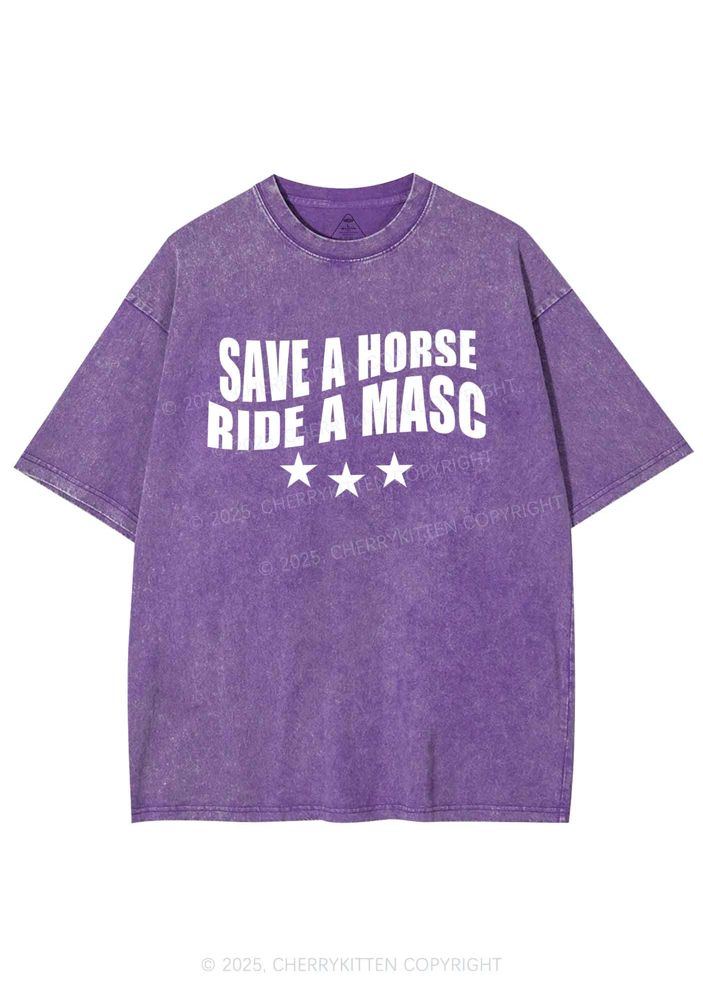 Ride A Masc Pride Y2K Shirts Washed Tee Cherrykitten
