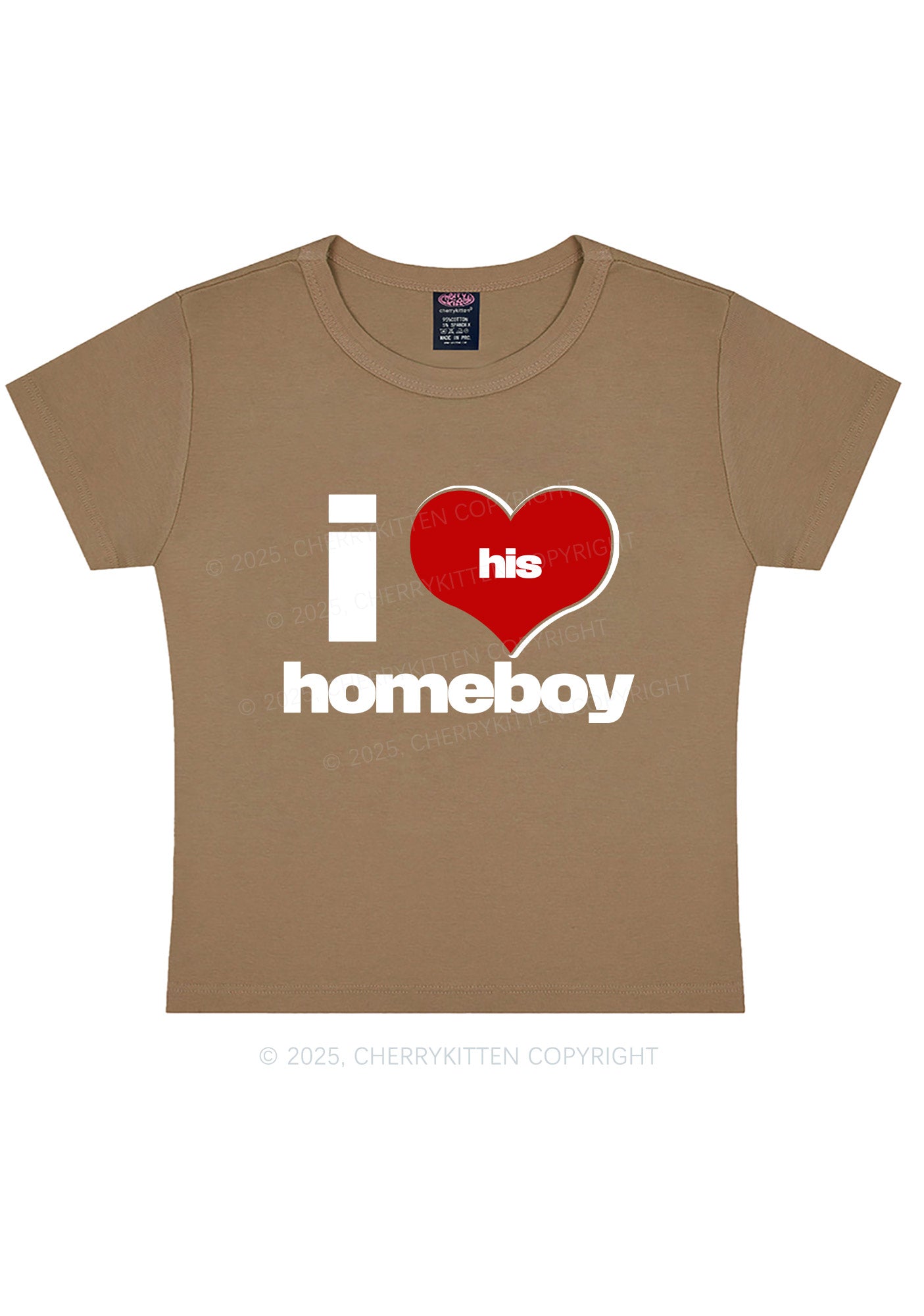 I Love His Homeboy Y2K Baby Tee Cherrykitten