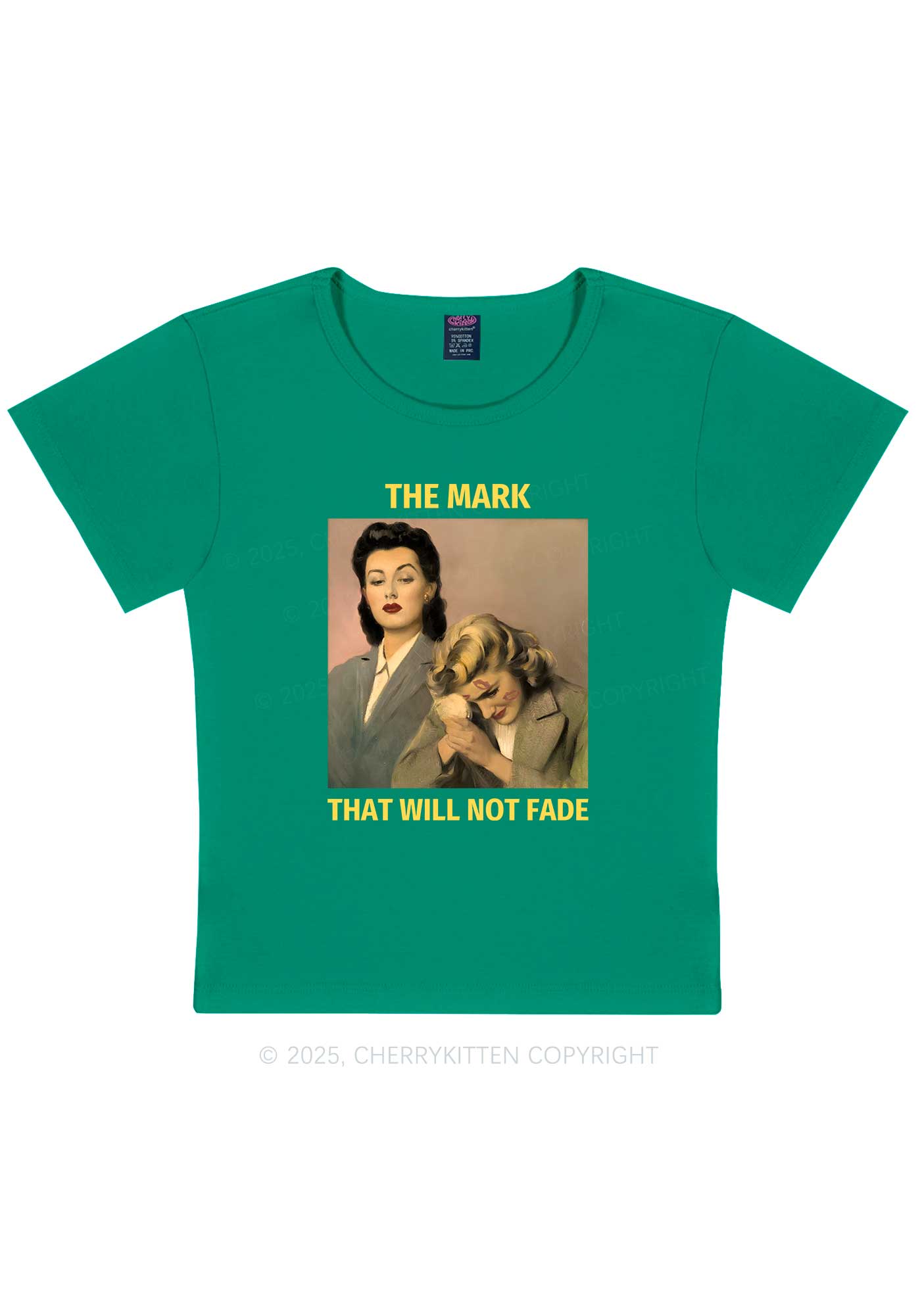 Mark Will Not Fade Pride Y2K Baby Tee Cherrykitten
