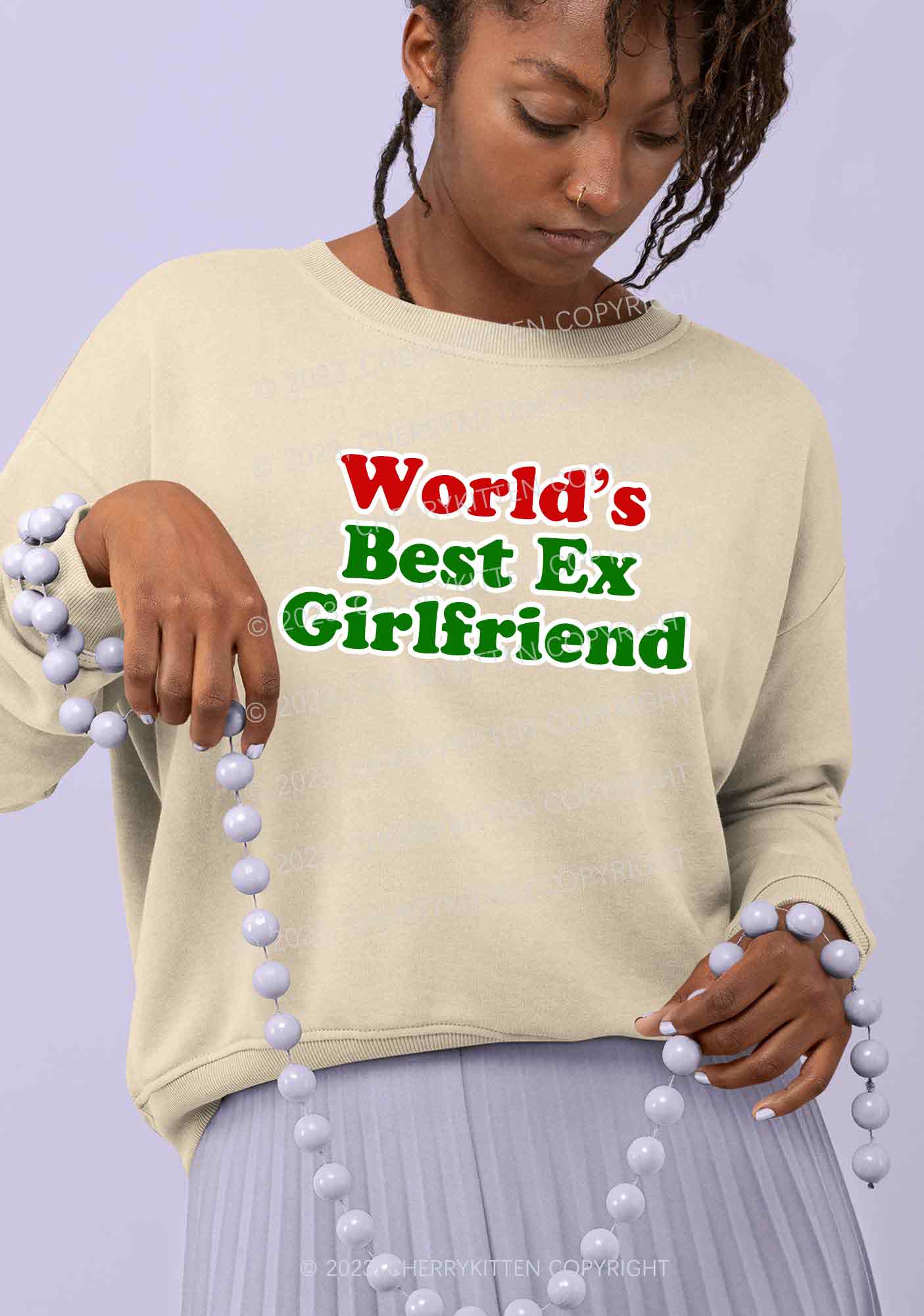 Best Ex Girlfriend Christmas Y2K Sweatshirt Cherrykitten