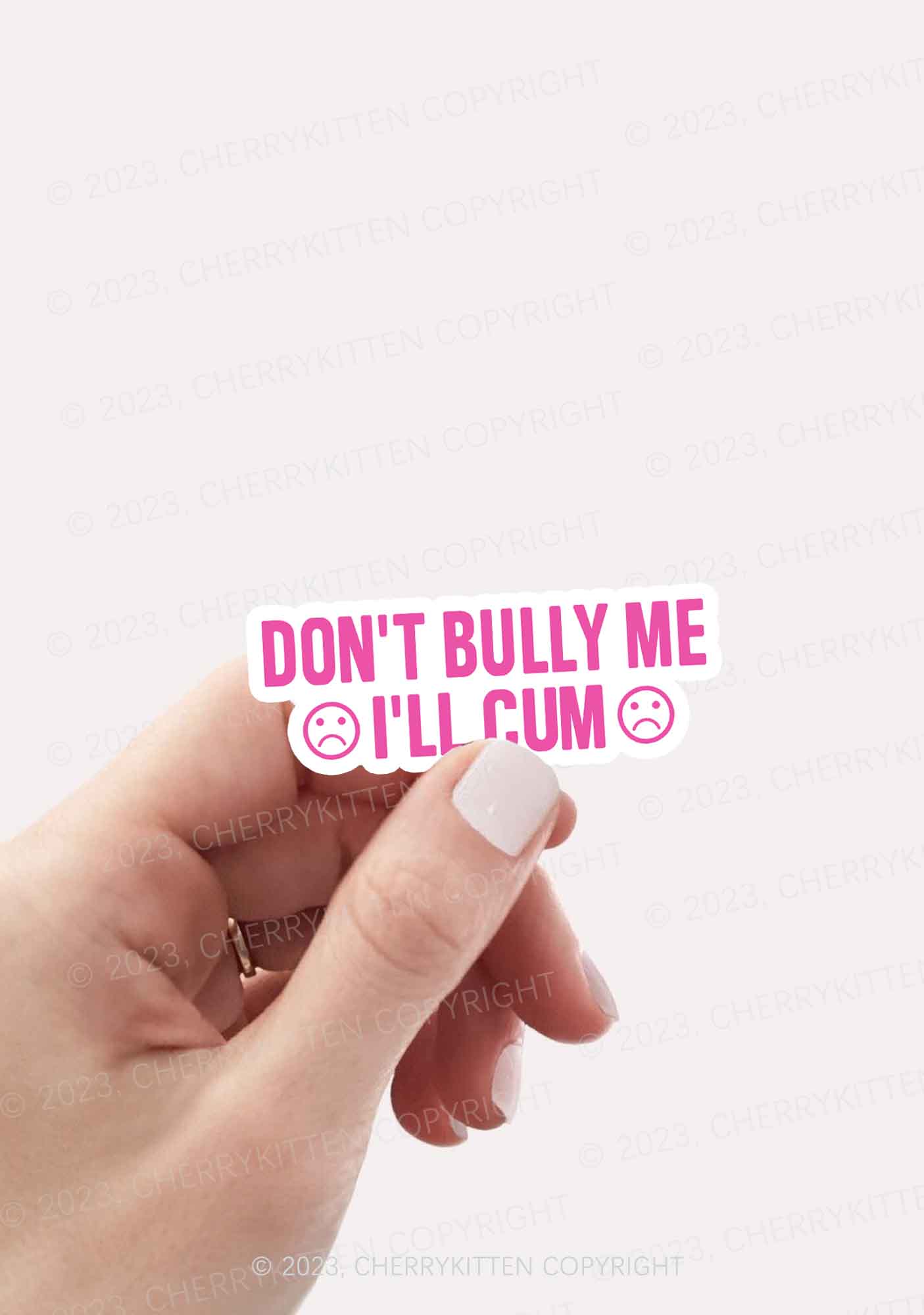 Don't Bully Me 1Pc Y2K Sticker Cherrykitten