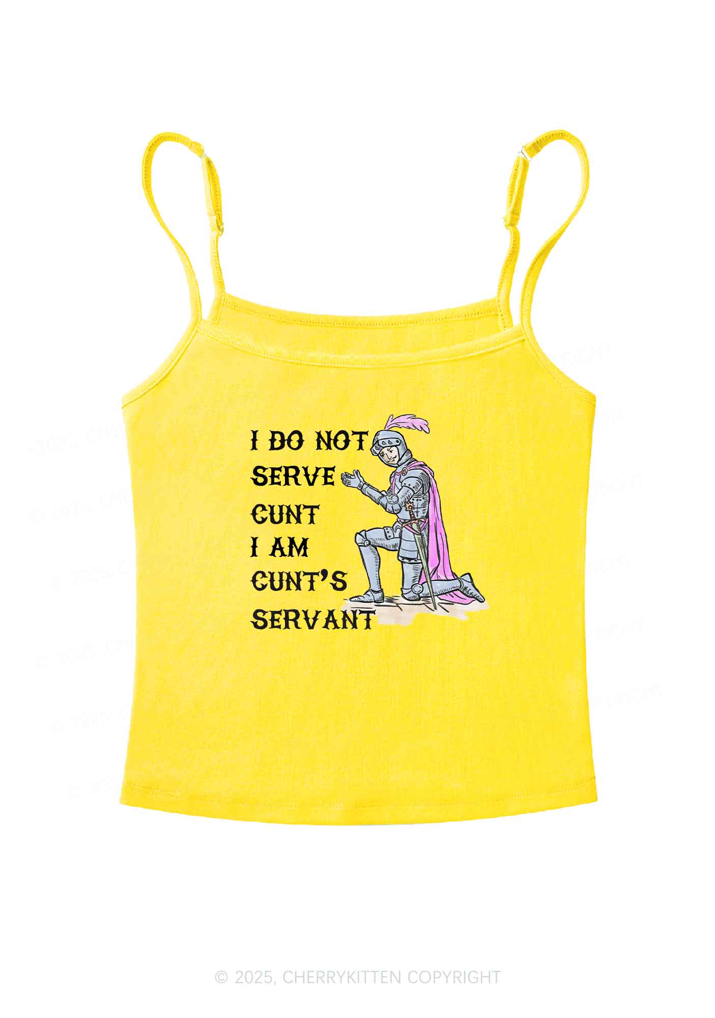 I Am Cxxt Servant Y2K Spaghetti Strap Cami Cherrykitten