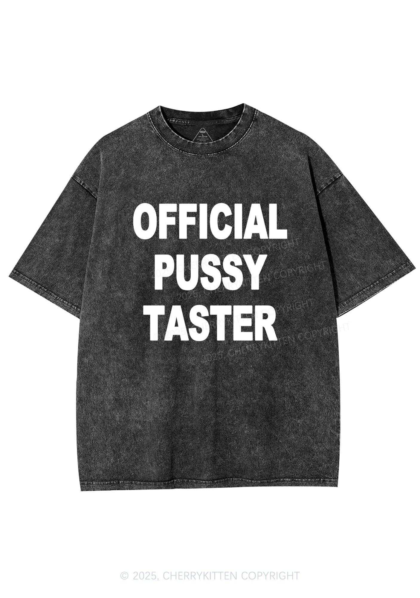 Official Puxxy Taster Y2K Shirts Washed Tee Cherrykitten