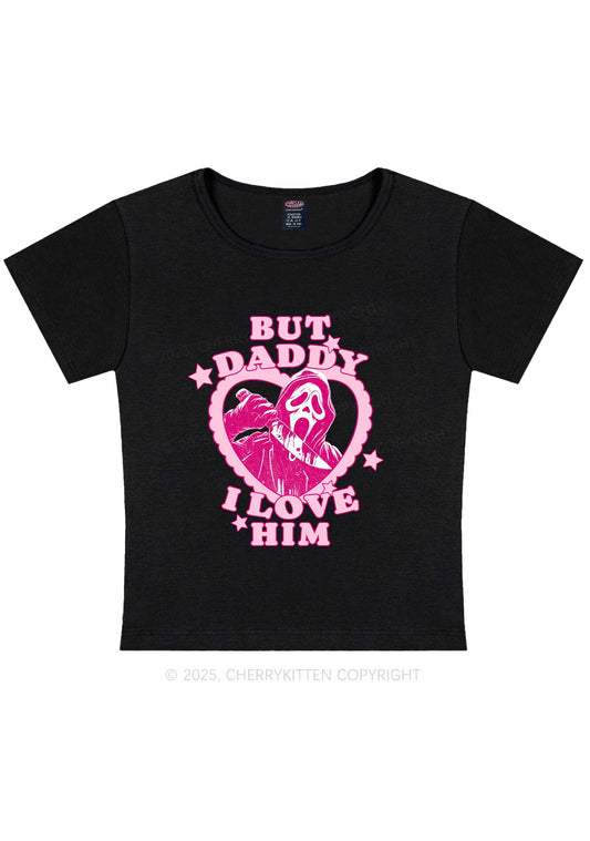 Halloween Daddy Love Horror Y2K Baby Tee Cherrykitten