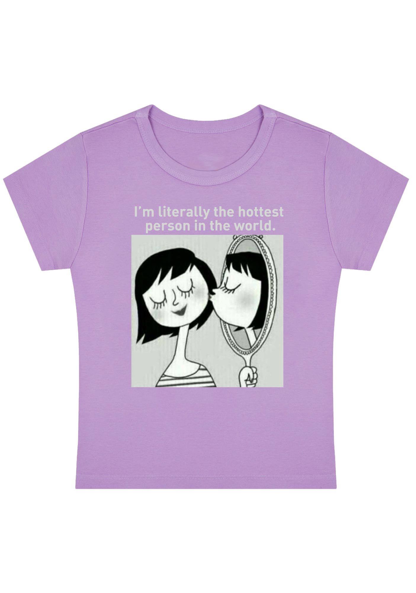 Curvy I'm Literally The Hottest Person In The World Baby Tee