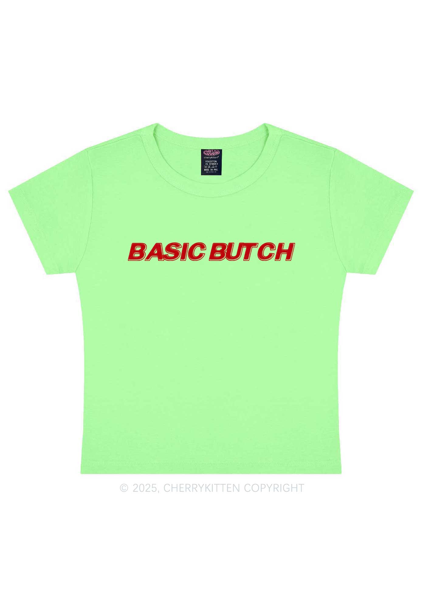 Basic Butch Y2K Baby Tee Cherrykitten