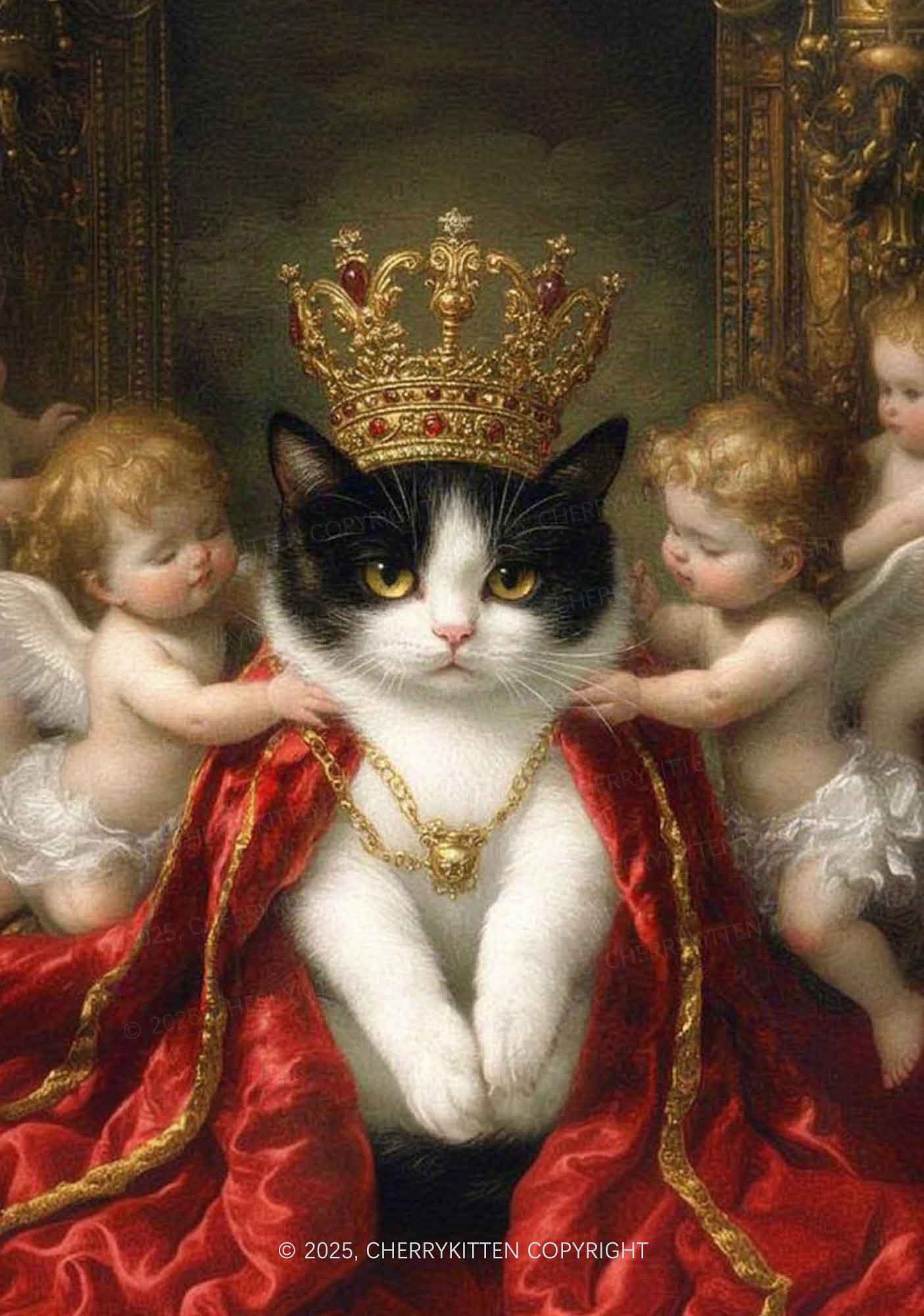 The Cat King And Angels Y2K Phone Case Cherrykitten