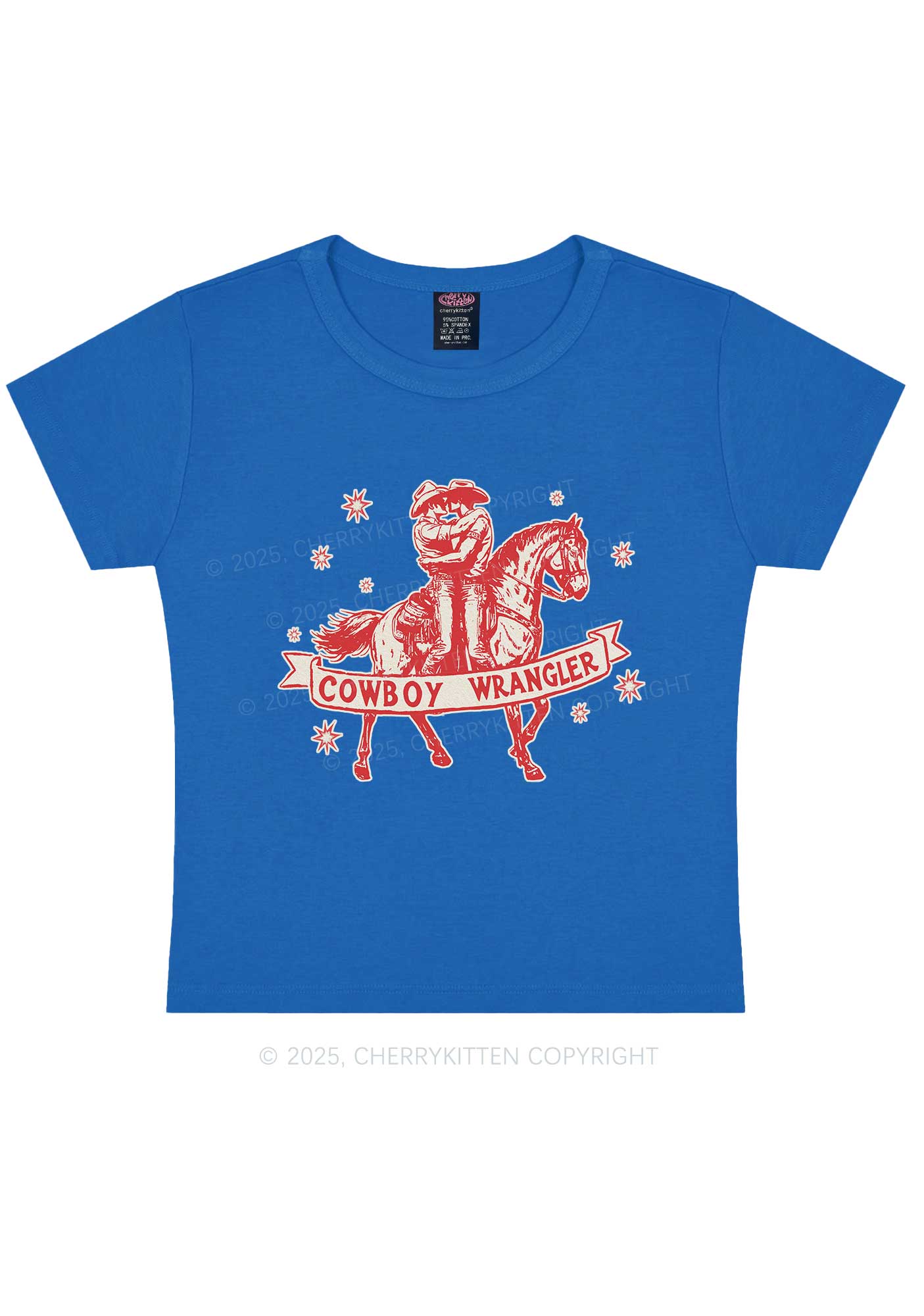 Cowboy Wrangler Pride Y2K Baby Tee Cherrykitten