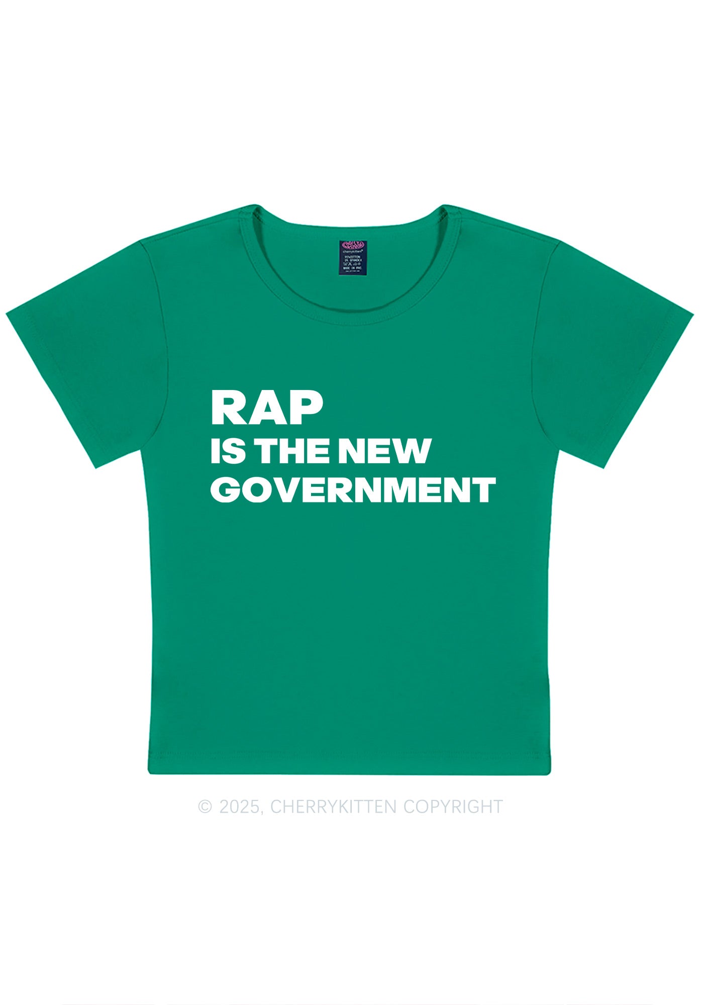 Rap Government Y2K Baby Tee Cherrykitten