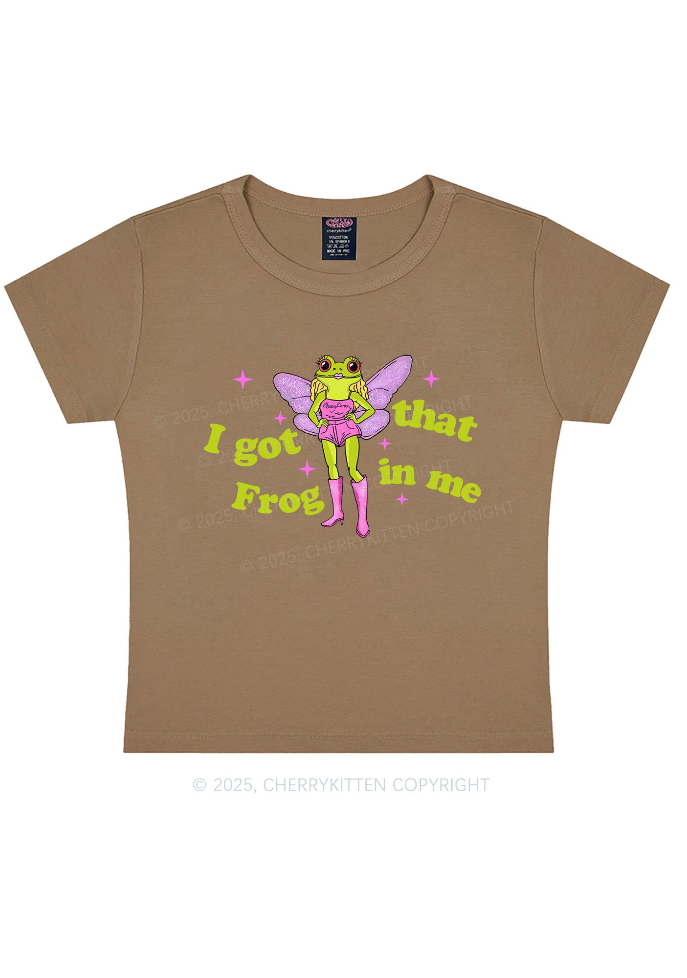 I Got That Frog Y2K Baby Tee Cherrykitten