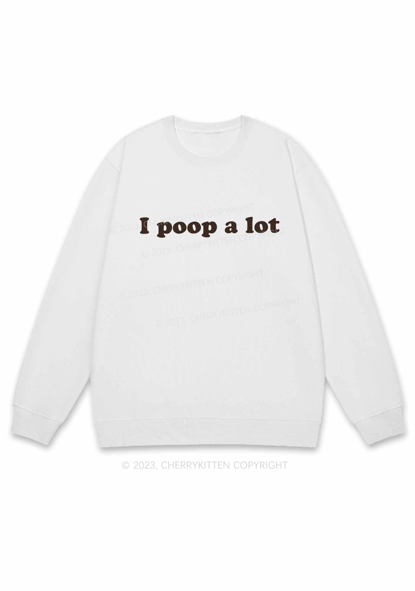 Poop A Lot Y2K Sweatshirt Cherrykitten