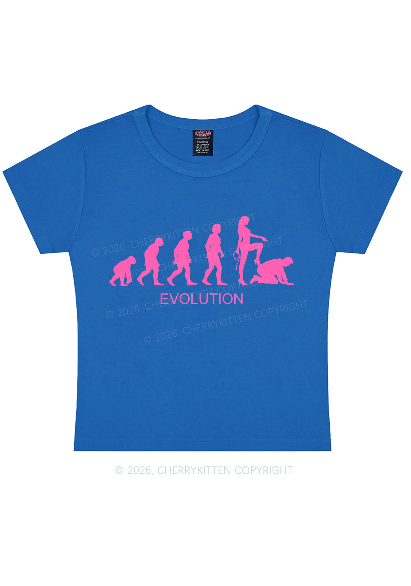 Female Evolution Y2K Baby Tee Cherrykitten